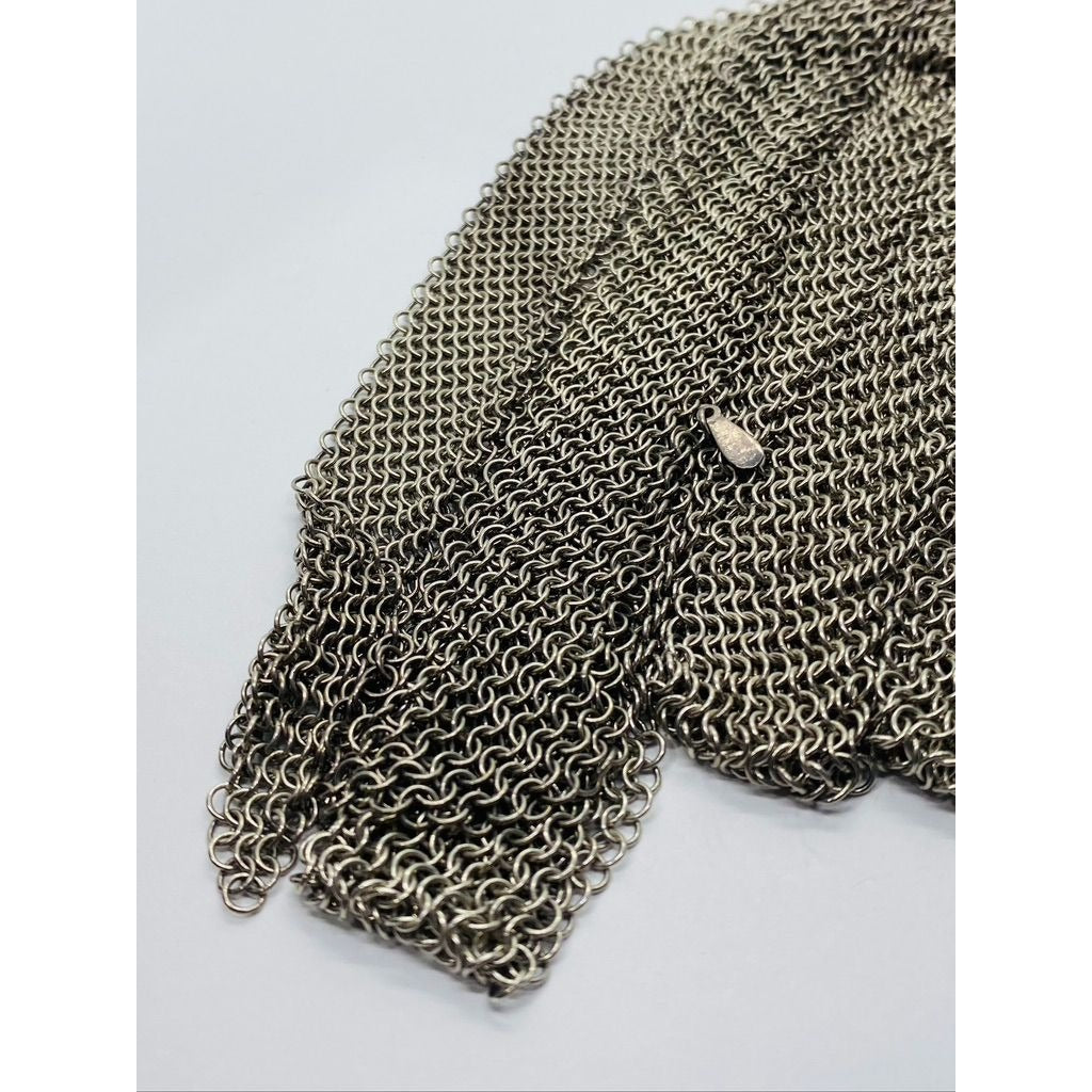 Tiffany & Co Peretti 925 Sterling Silver Extra Long XL Mesh Scarf Necklace 49”