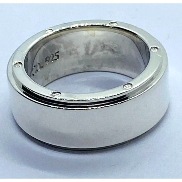 Tiffany & Co Sterling Silver 925 Wide Metropolis Ring Size 8