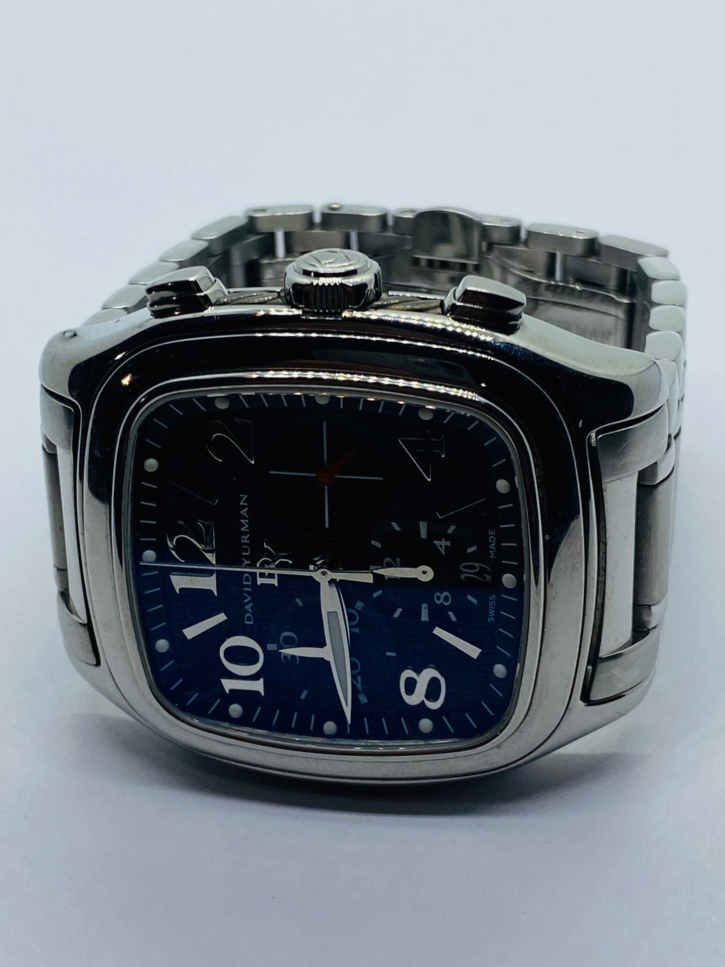 David Yurman Thoroughbred Belmont 41mm T305-CST Automatic Mens Watch 6.5” Wrist