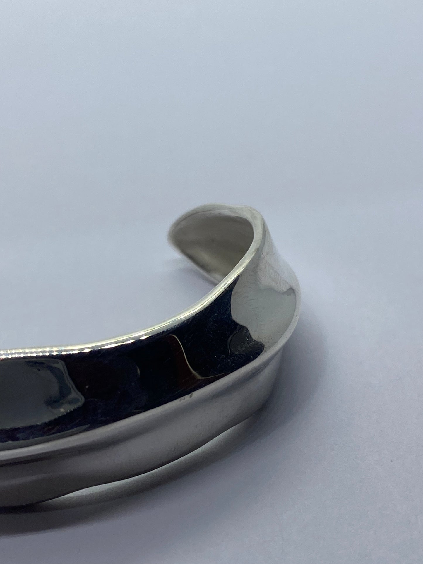 Tiffany & Co. Sterling Silver Nature Leaf Cuff Bangle Bracelet 925 6”