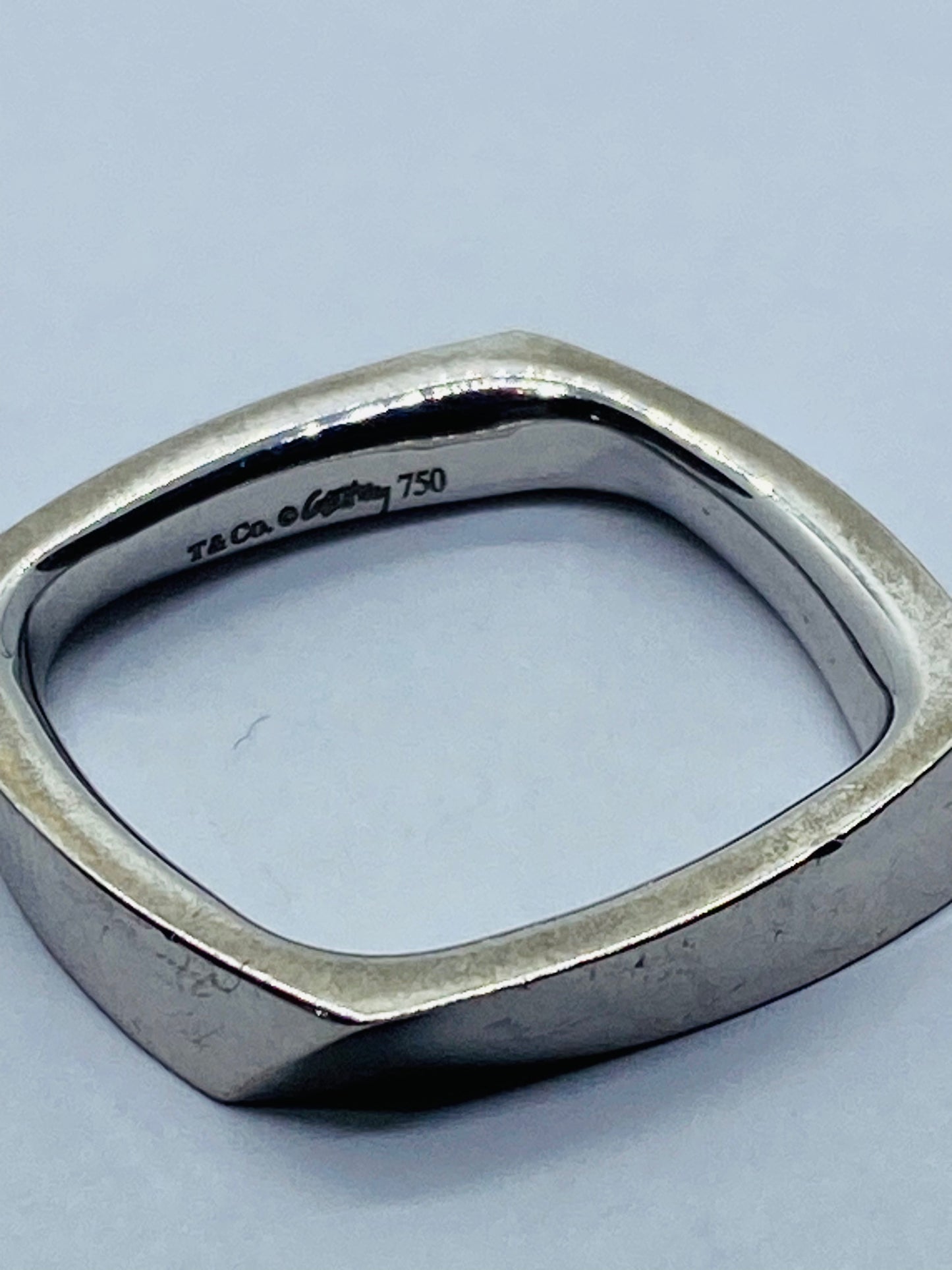Tiffany & Co. 18k White Gold Frank Gehry Torque Ring Size 6.25 6.6g