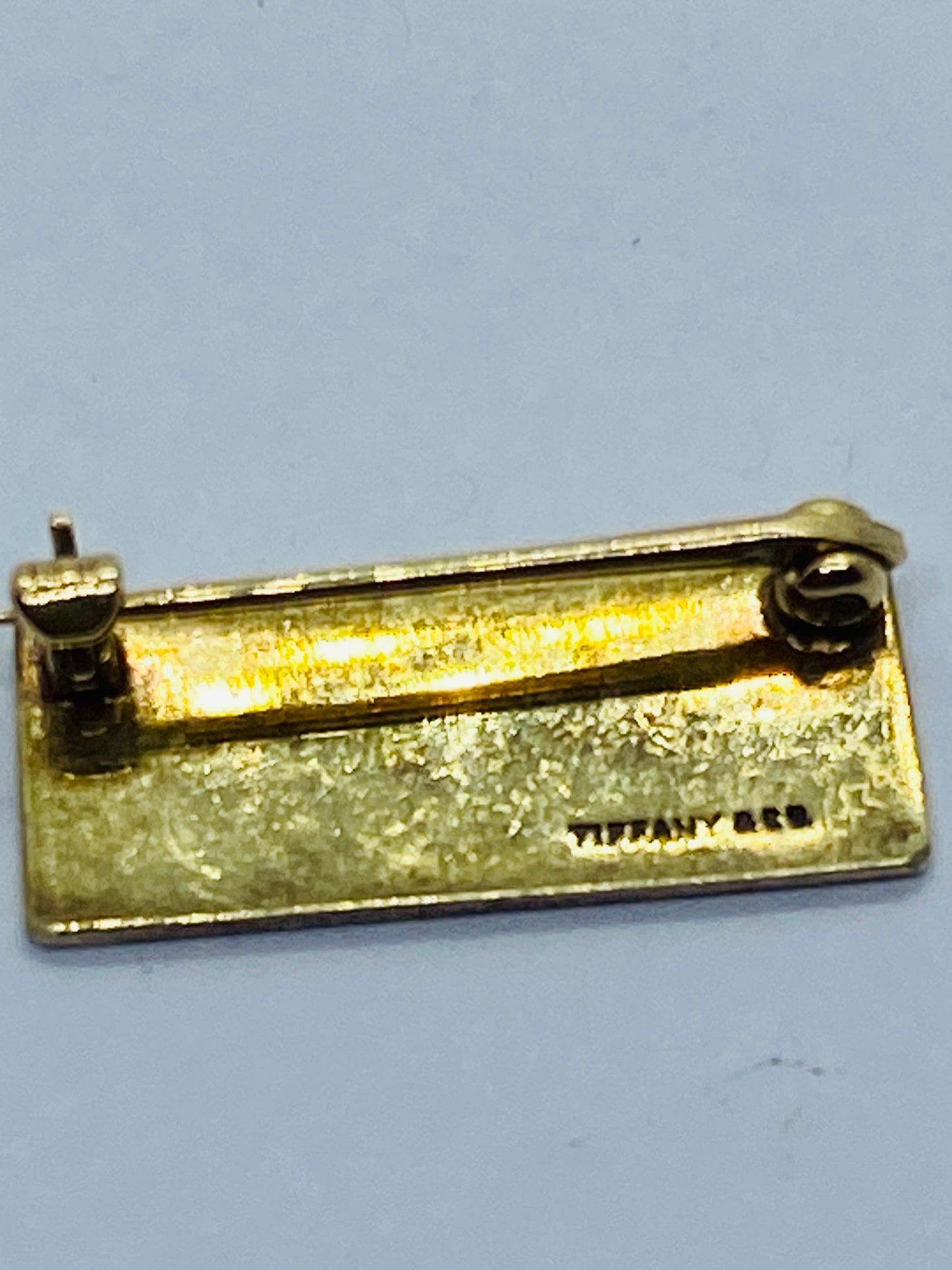 Tiffany & Co. US Military 14K Enamel 3 sons in service pin 20MM 8MM