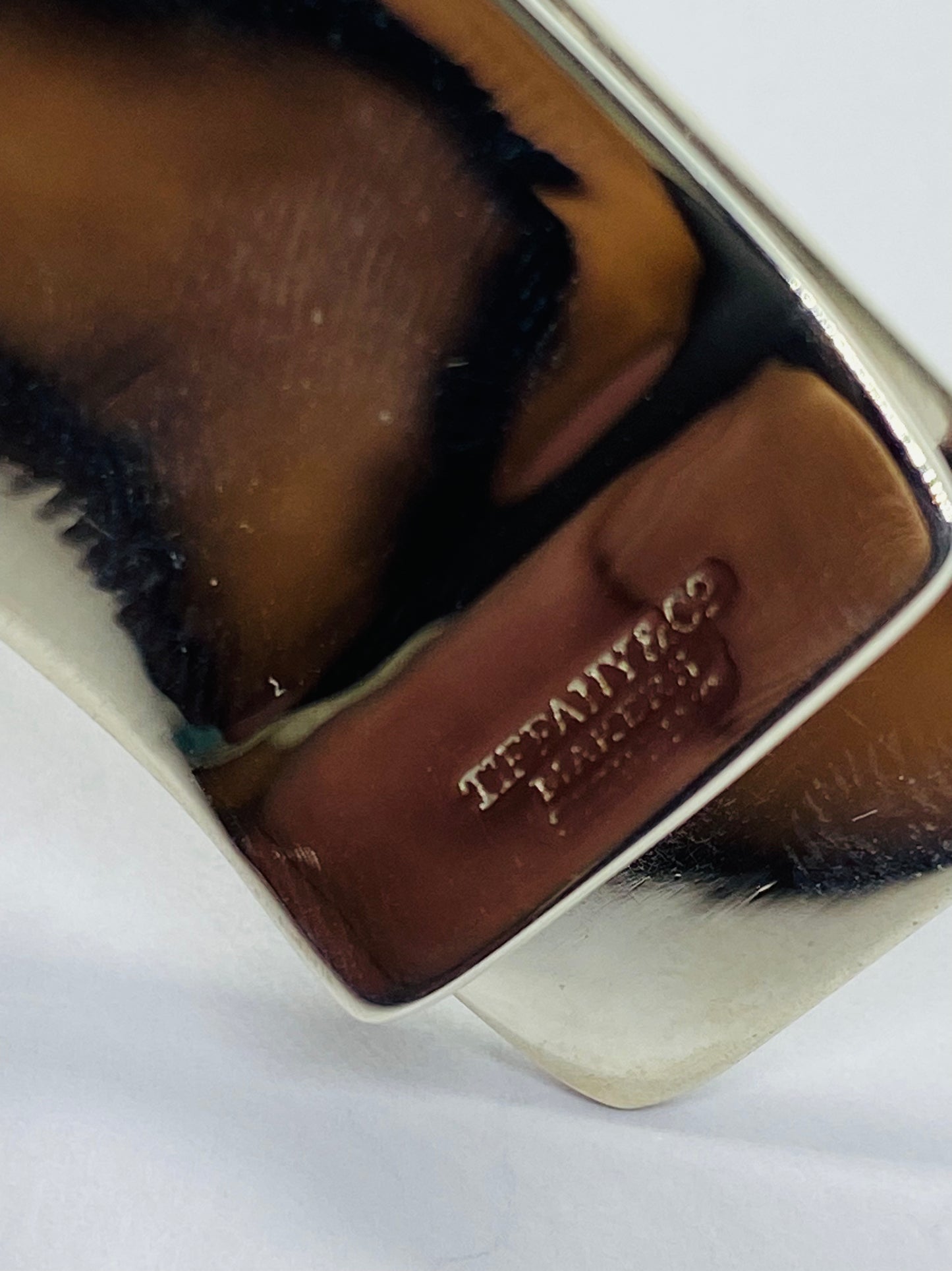 Retired Tiffany & Co. Sterling Silver Honeycomb Pattern Money Clip