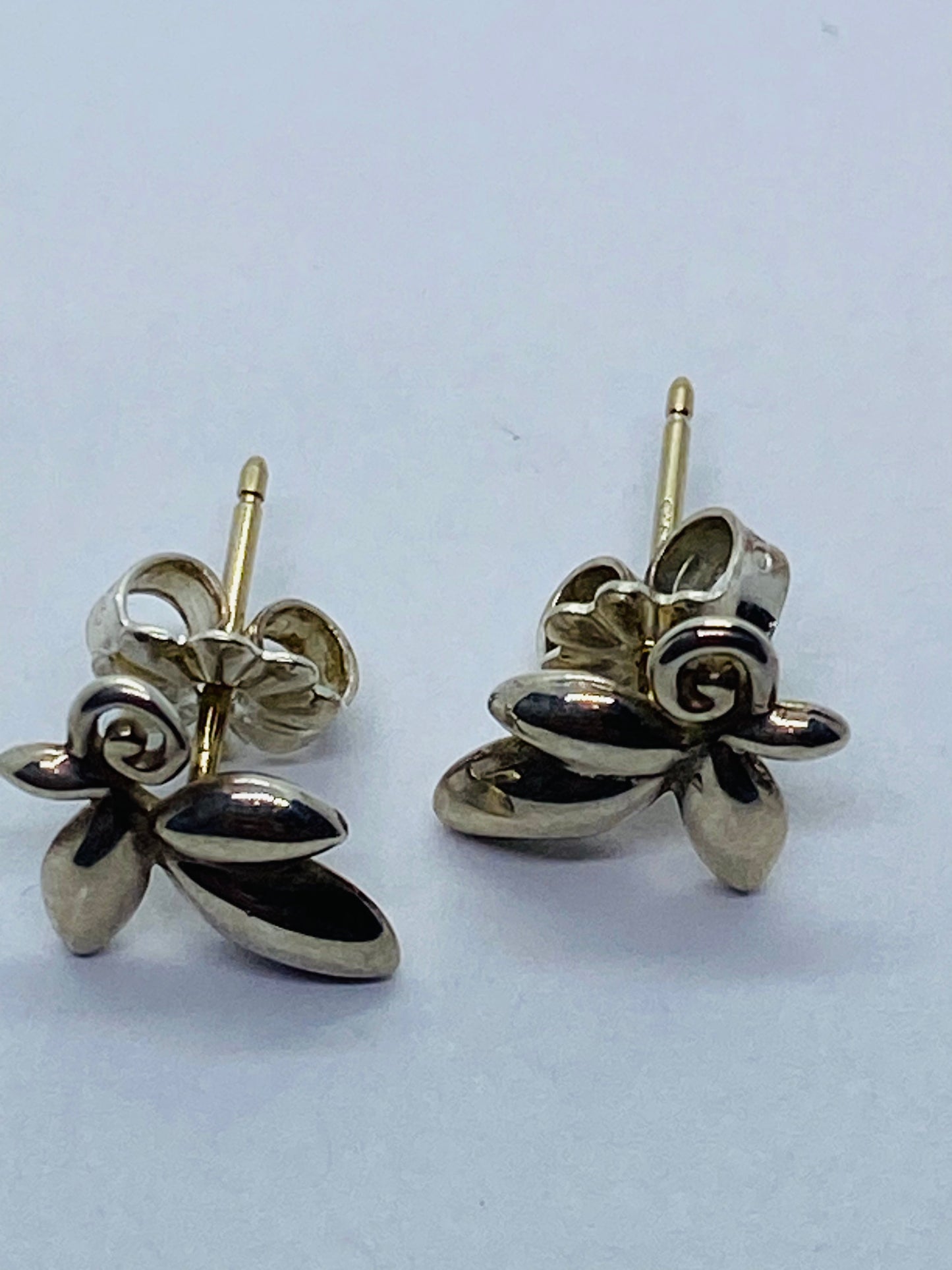 Tiffany & Co. Paloma Picasso Olive Leaf Stud Earrings Silver 925 Mint