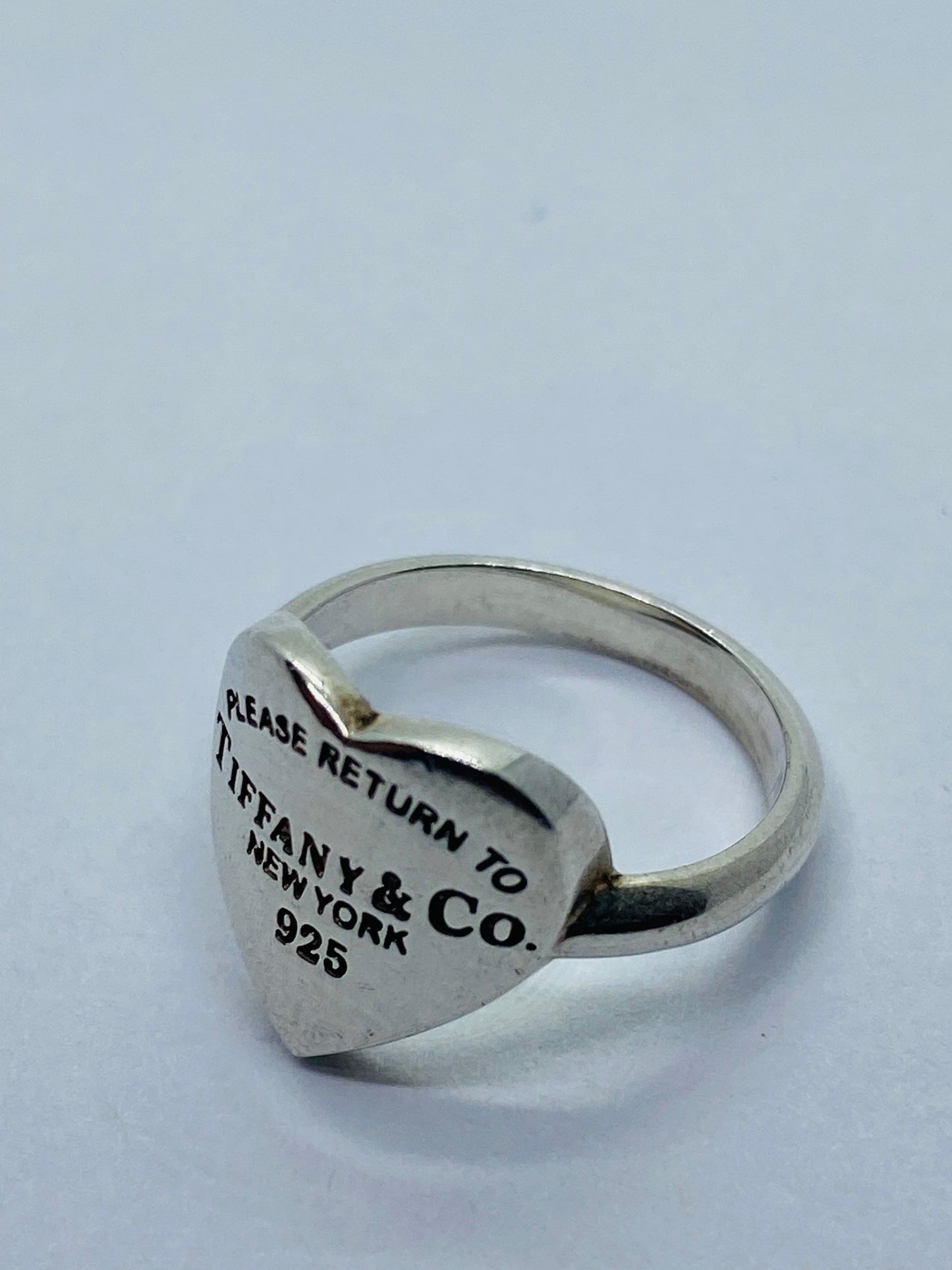 Tiffany & Co. Ring Size 4 Please Return To Tiffany & Co” New York 925 Silver