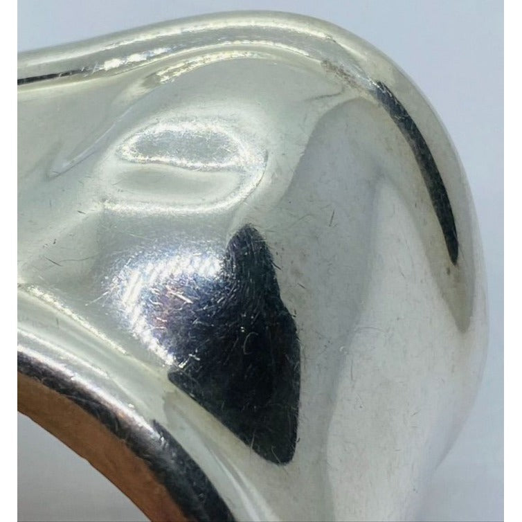1978 Tiffany & Co 925 Sterling Silver Peretti Right Bone Cuff Motif Bracelet