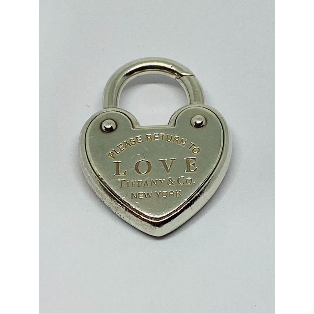 Tiffany & Co. Sterling Silver 'Return To Tiffany LOVE Heart Padlock Pendant