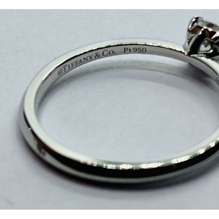 Tiffany & Co True Cut Engagement Ring .35CTW Platinum Ring Size 6 VVS2