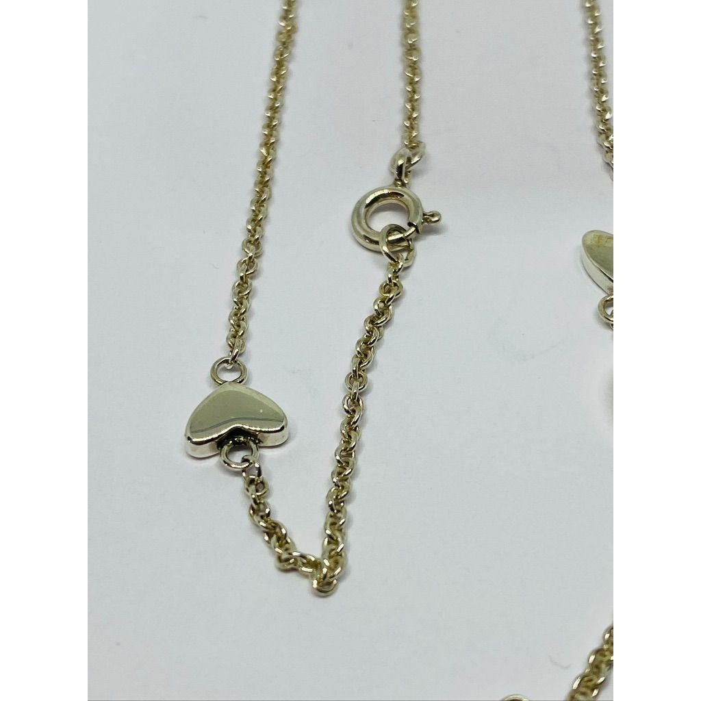 Genuine Tiffany & co Drop Lariat Multi Heart Sterling silver necklace