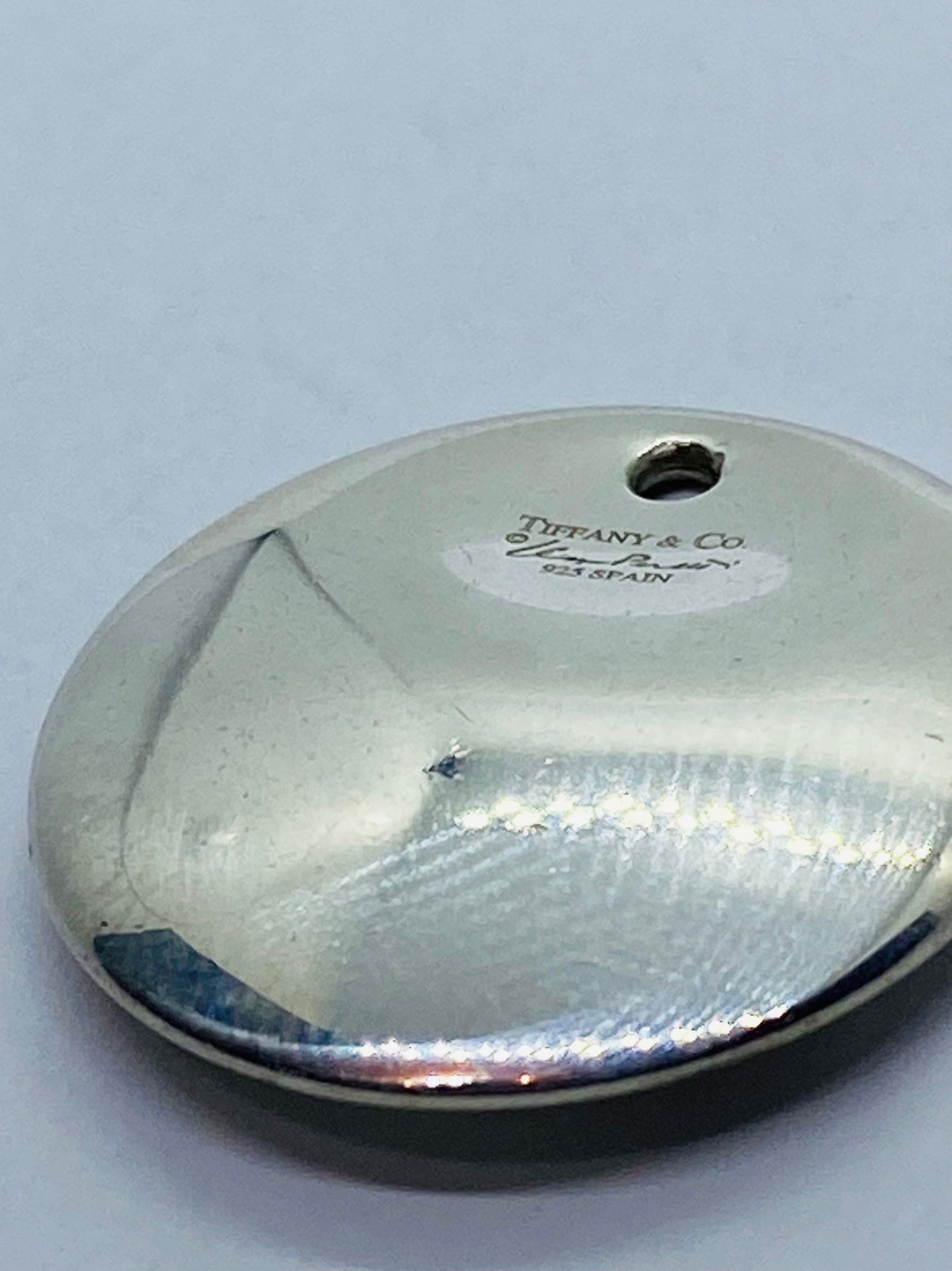 Tiffany & Co Elsa Peretti Sterling Silver 23mm Round Disc Pendant