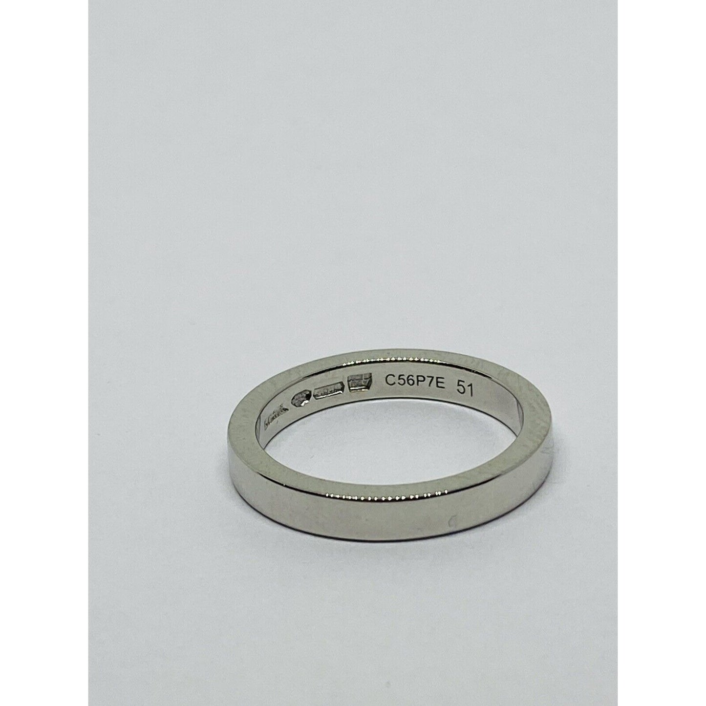 Bvlgari "MarryMe" Platinum Wedding Ring Size 5.5 (51) 2.7mm wide 6.1 gram