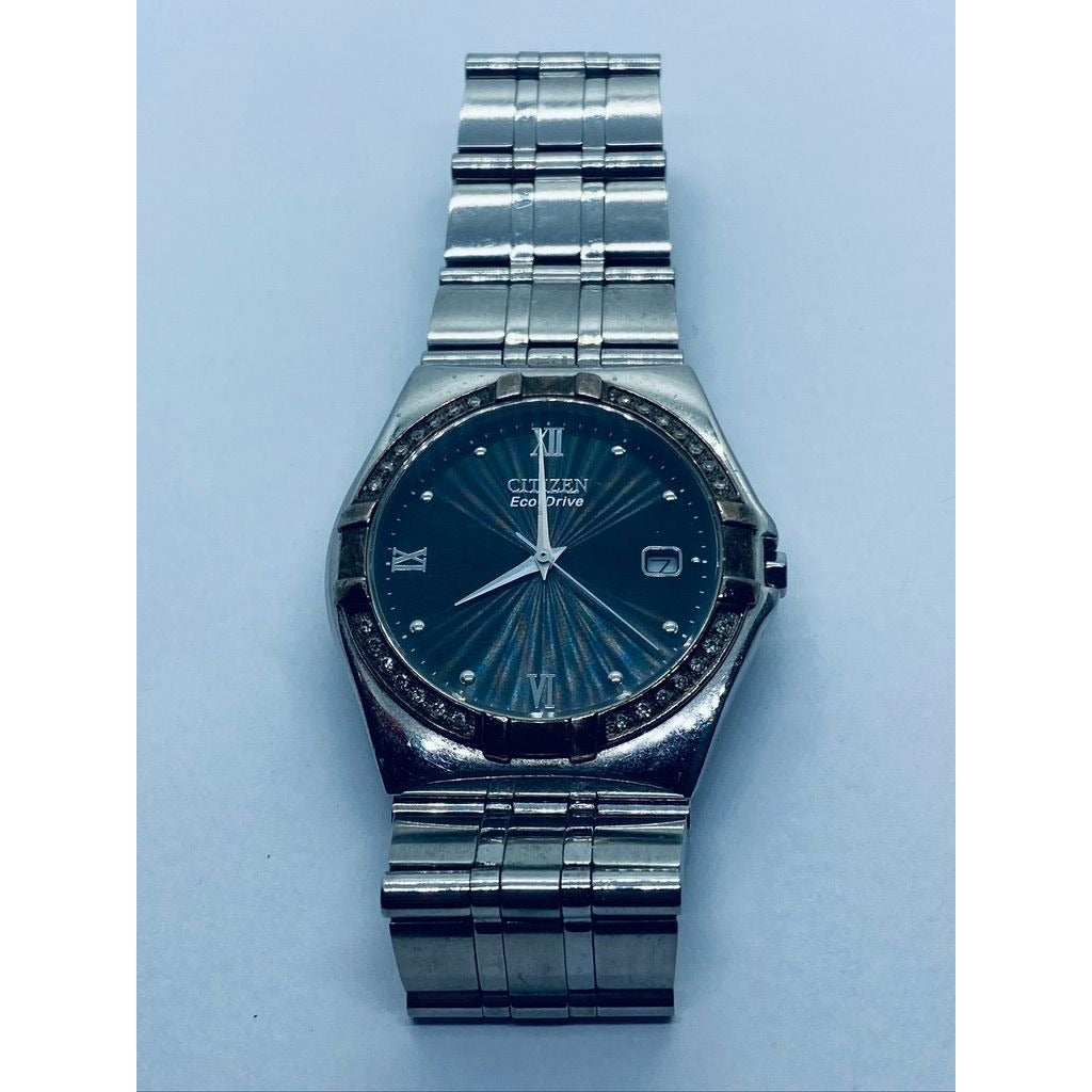 Men's Citizen Eco- Drive Diamond Watch 36mm Case