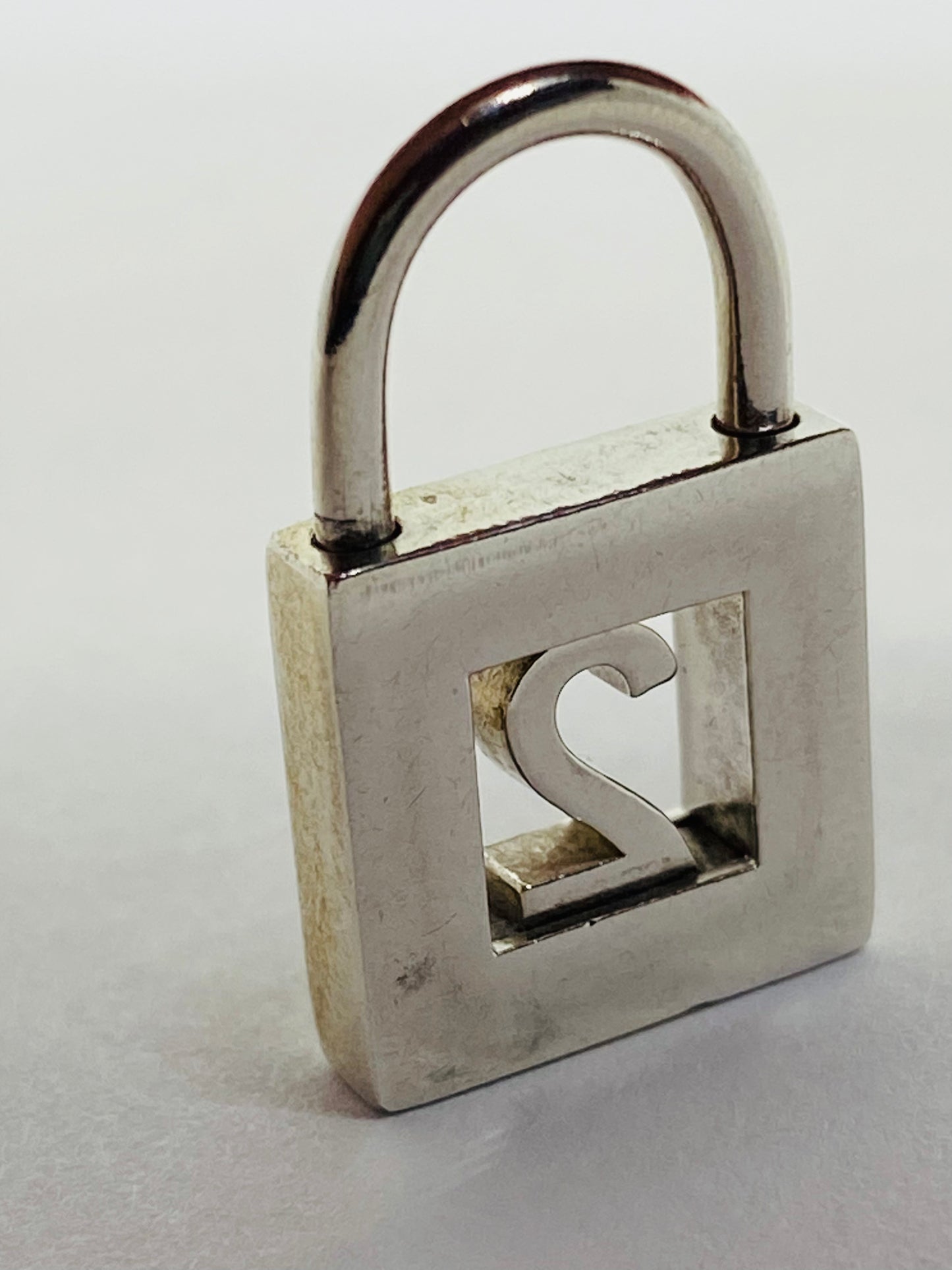 Tiffany & Co Silver Number Two 2 Padlock Charm Box