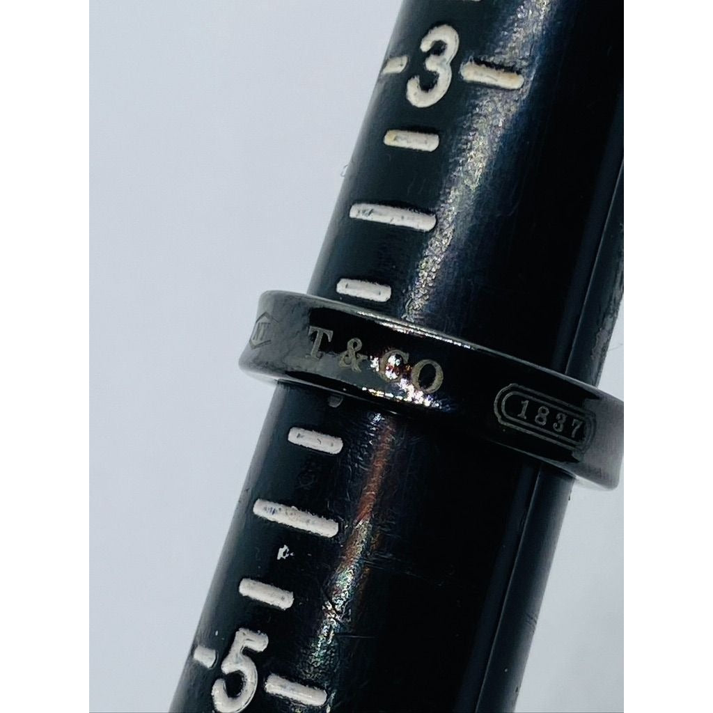 Tiffany & Co Titanium 1837 Narrow Band Size 4