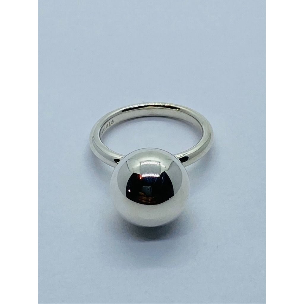 Tiffany & Co 925 Sterling Silver 12mm Hardwear Ring Size 5.5