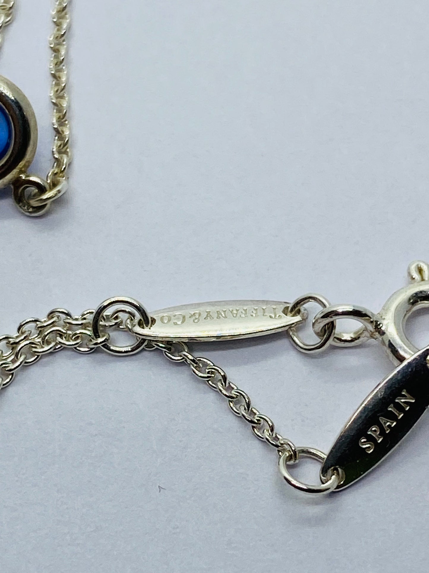 Tiffany & Co necklace Elsa Peretti Color by the Yard Tanzanite Cabochon 16.25”