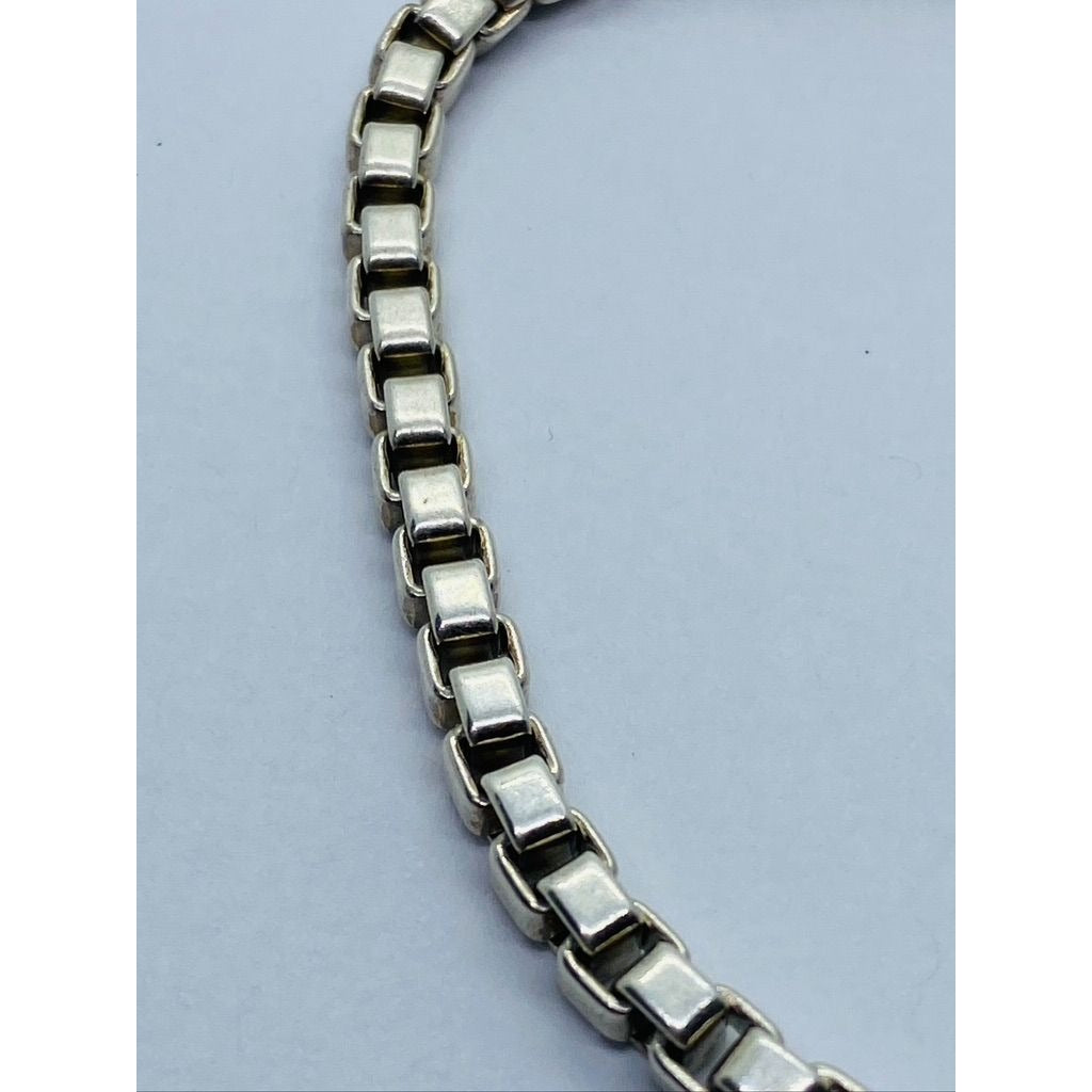 Authentic Tiffany & Co Sterling Silver 925 Venetian Box Link Bracelet