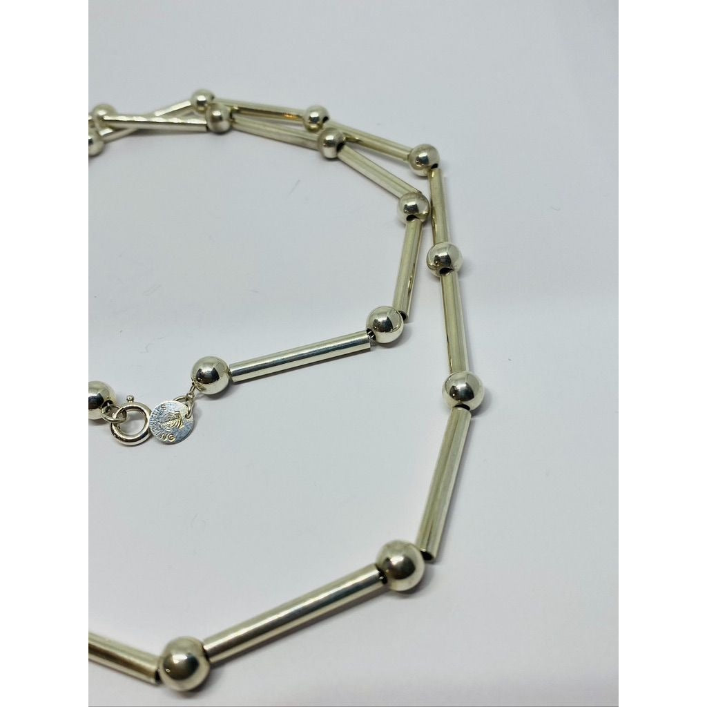 Tiffany & Co Bar bead Necklace Retired 26"