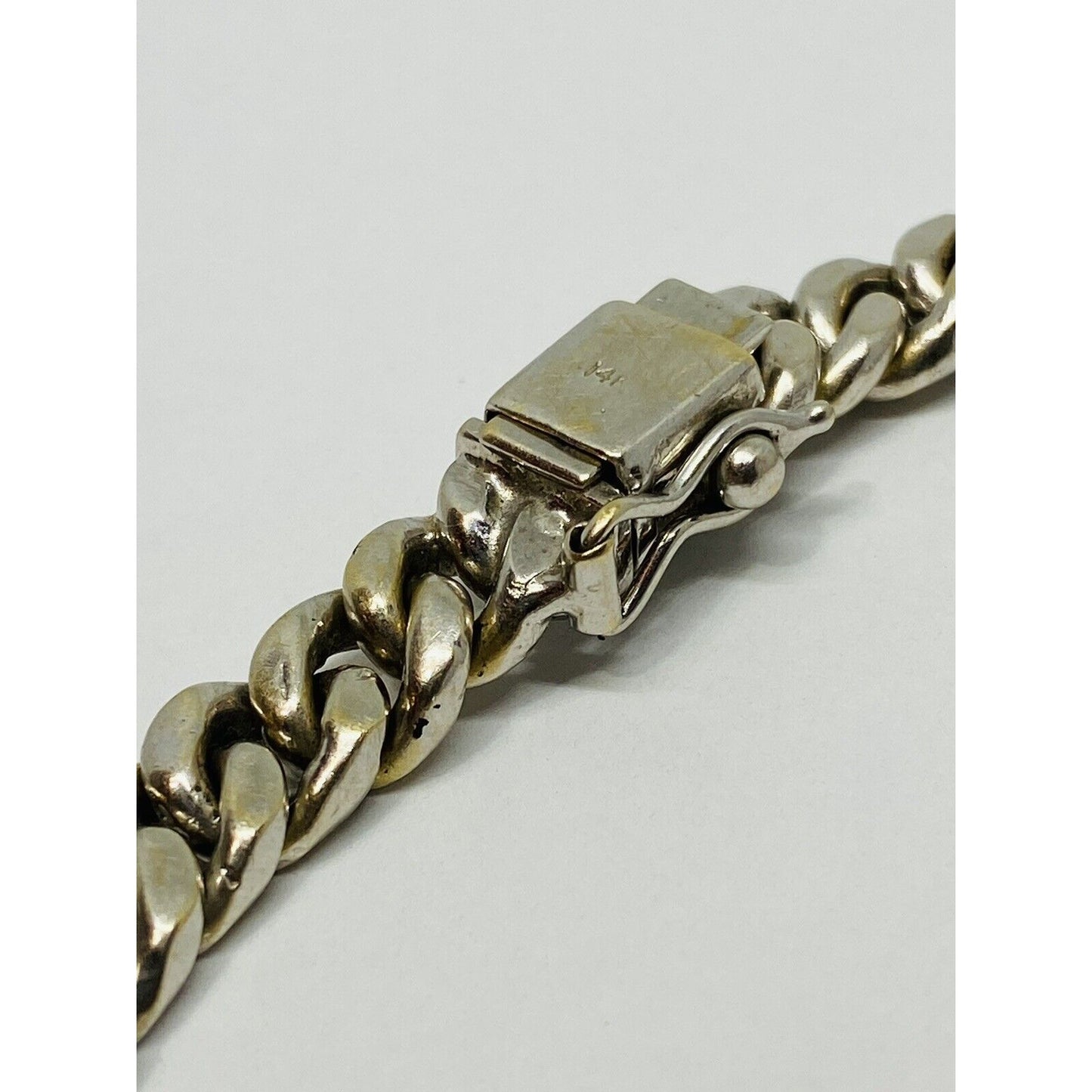 53.3 grams SOLID 14k GOLD CUBAN 8.5MM chain BRACELET 8.25”