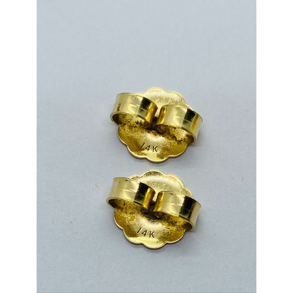 Rare David Yurman triple Cable Hoop Style X Cross Earrings 14K Gold
