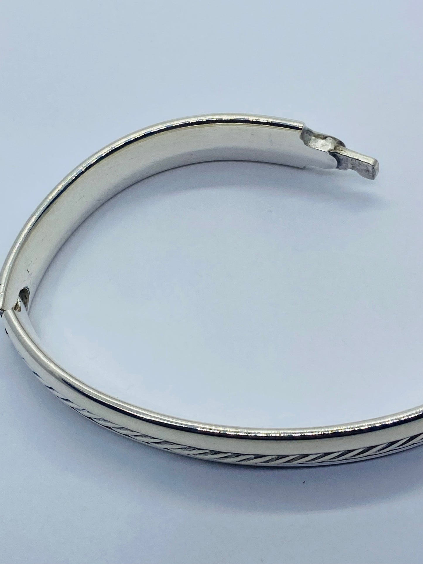 Mens David Yurman Classic Cable bracelet 18K YG sterling silver 7”