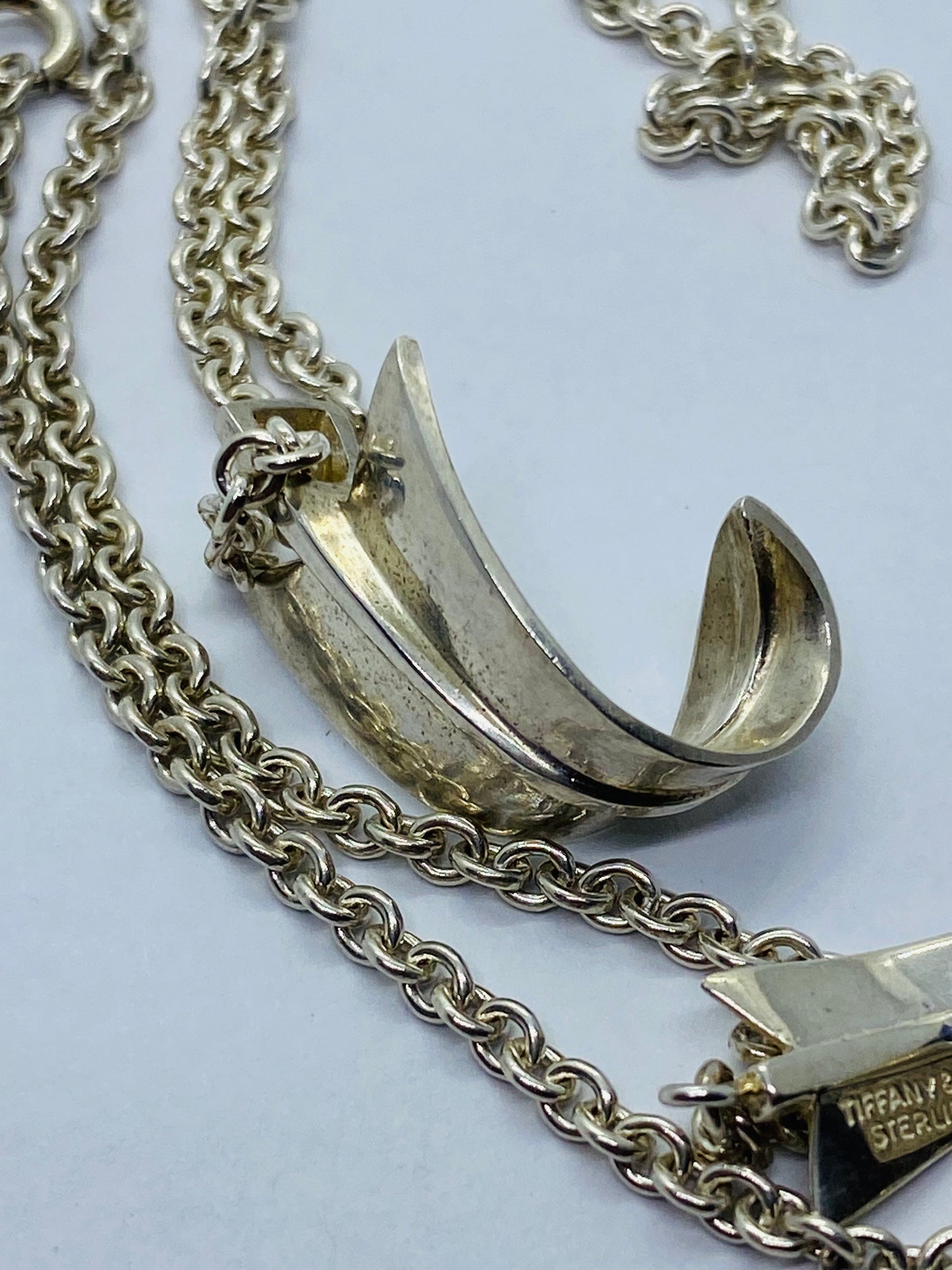 Tiffany & Co. Angela Cummings Sterling Curved Arrow Necklace And Bracelet Set