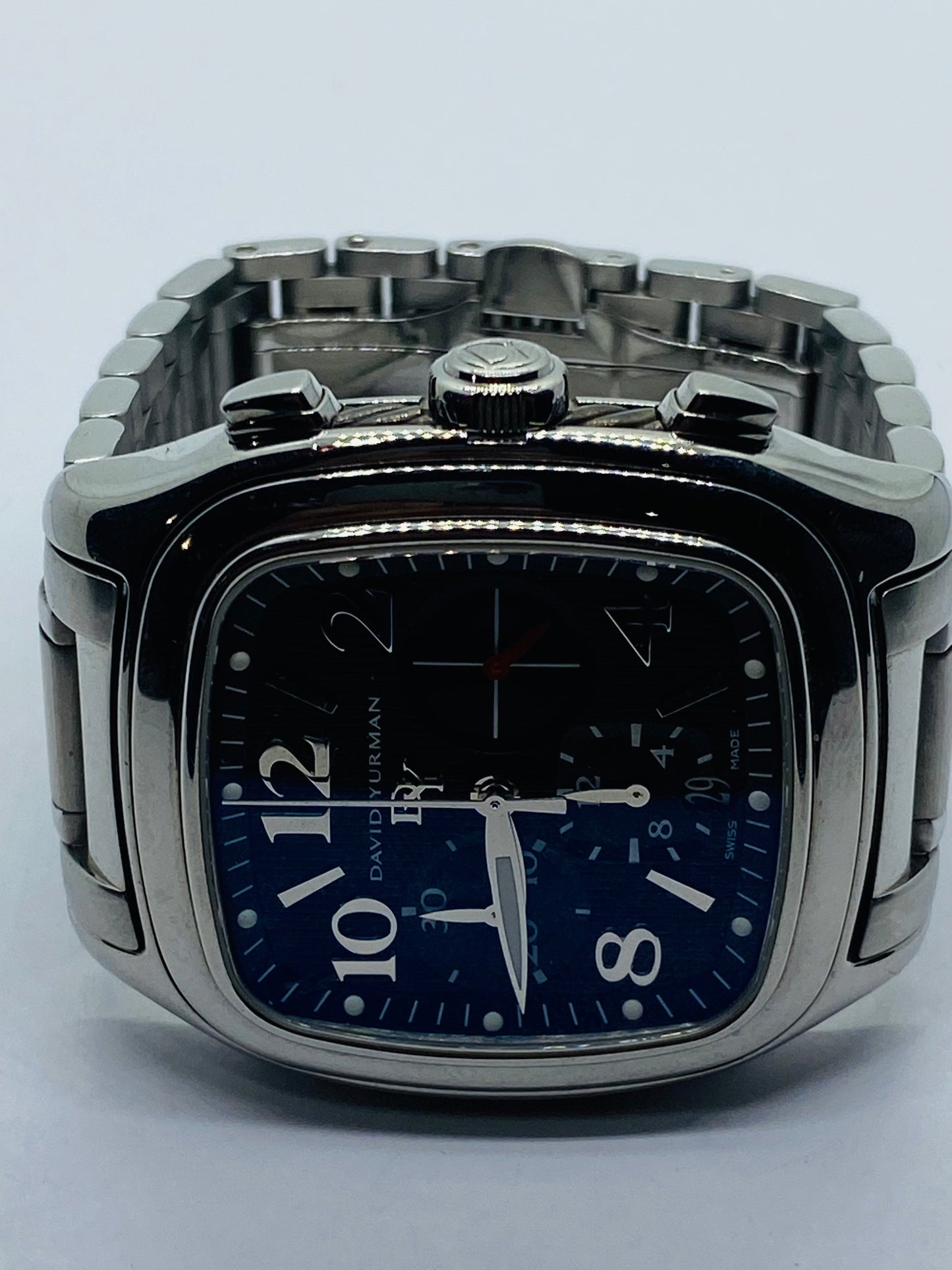 David Yurman Thoroughbred Belmont 41mm T305-CST Automatic Mens Watch 6.5” Wrist