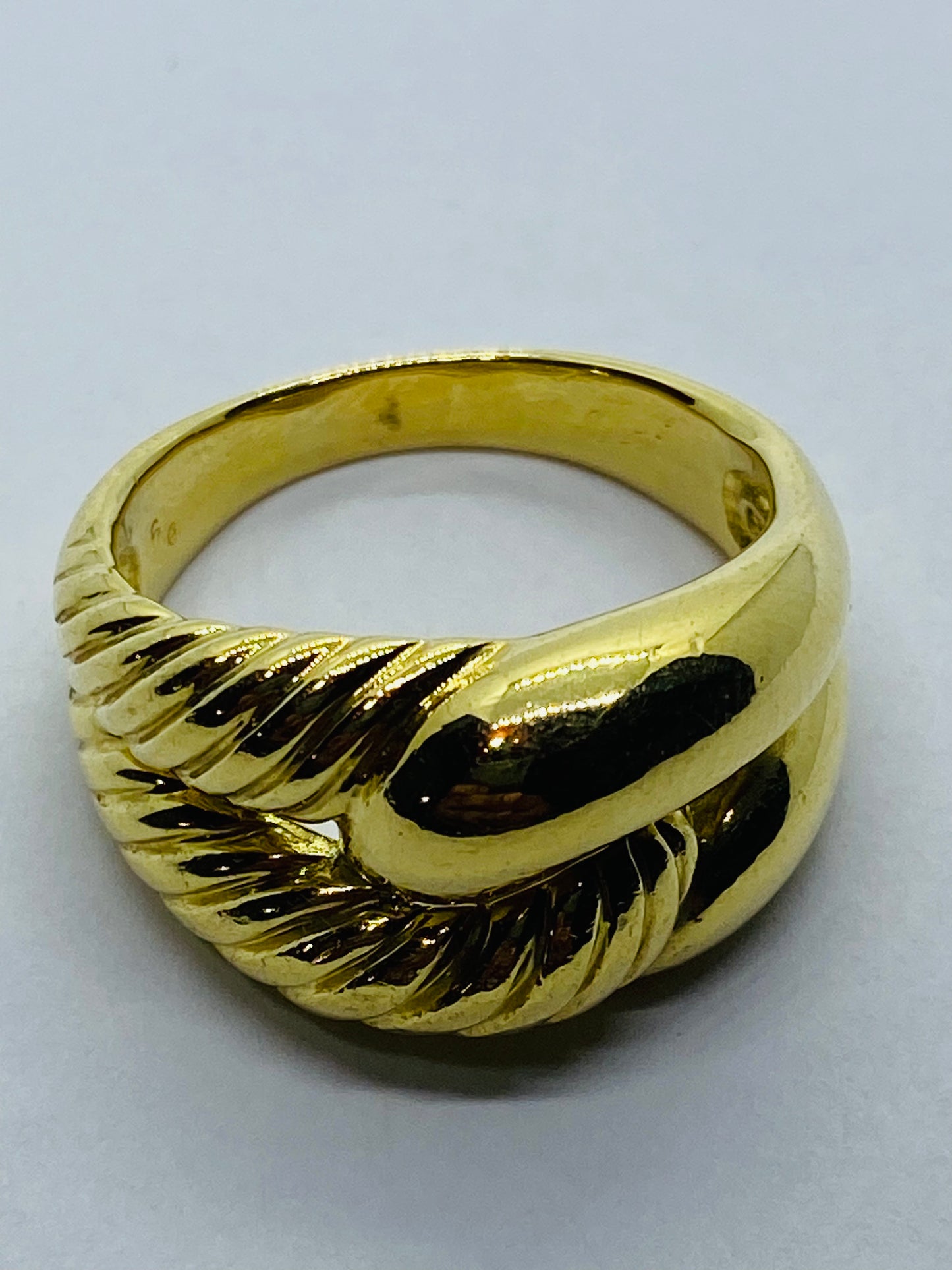 Rare David Yurman Labyrinth Solid 18K Yellow Gold Ring Size 8.75 SOLID 18k 750