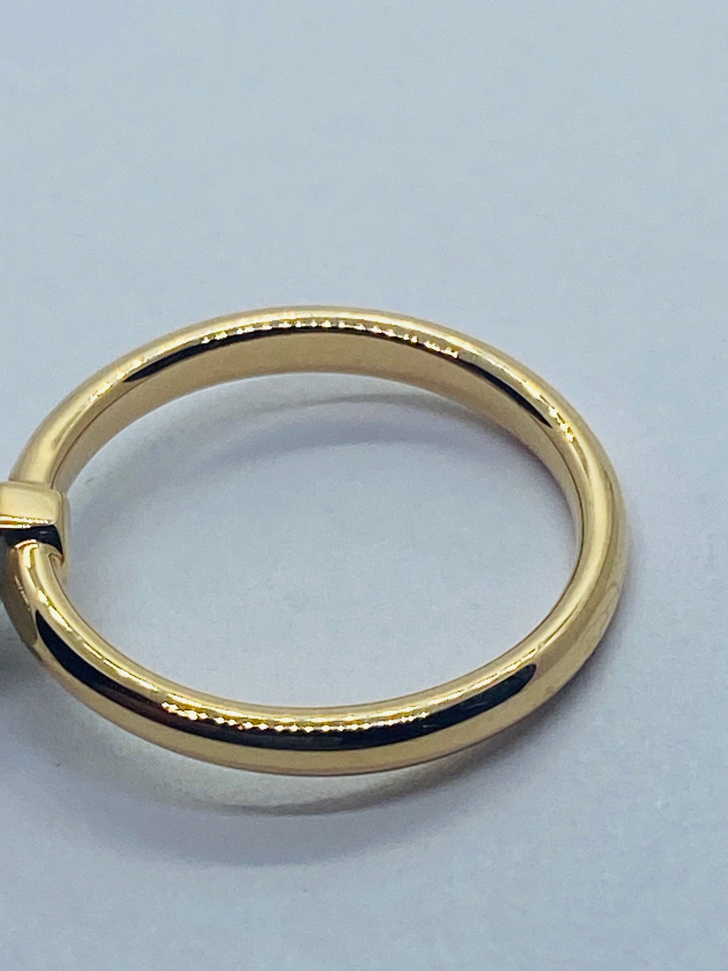 Authentic Tiffany & Co 18k Rose Gold Chalcedony Ball Ring 4.5, Ball 7.5mm Pouch