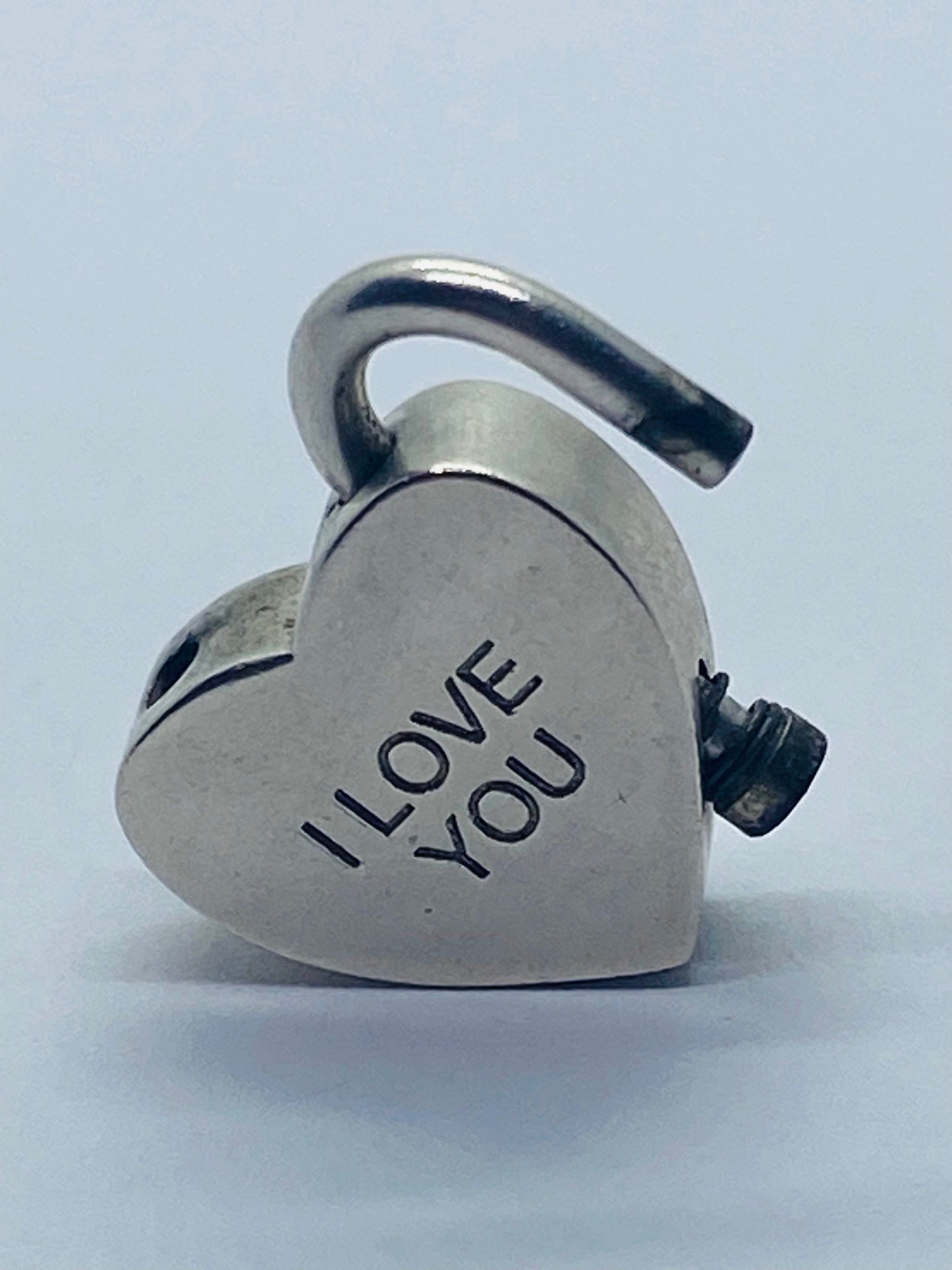 Tiffany & Co Silver I LOVE YOU Heart Padlock Pendant