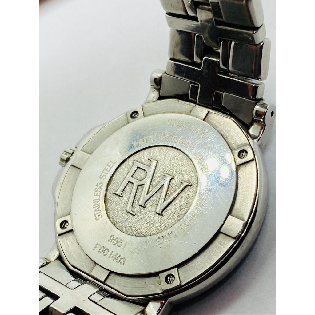 Raymond Weil Parsifal 9551 Stainless Steel White Dial 6.75"