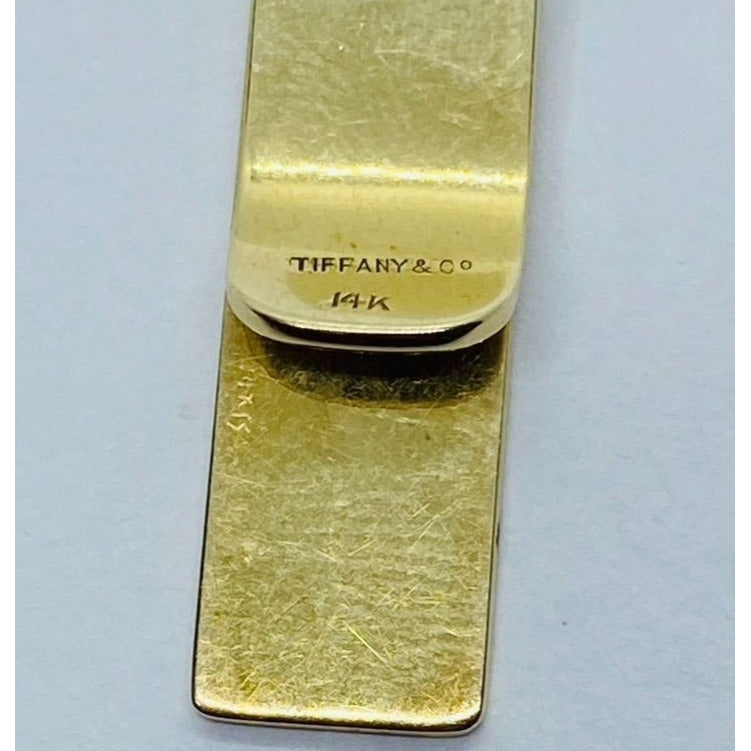 Tiffany & Co Money Clip 14K 2.55" Long 4mm Wide