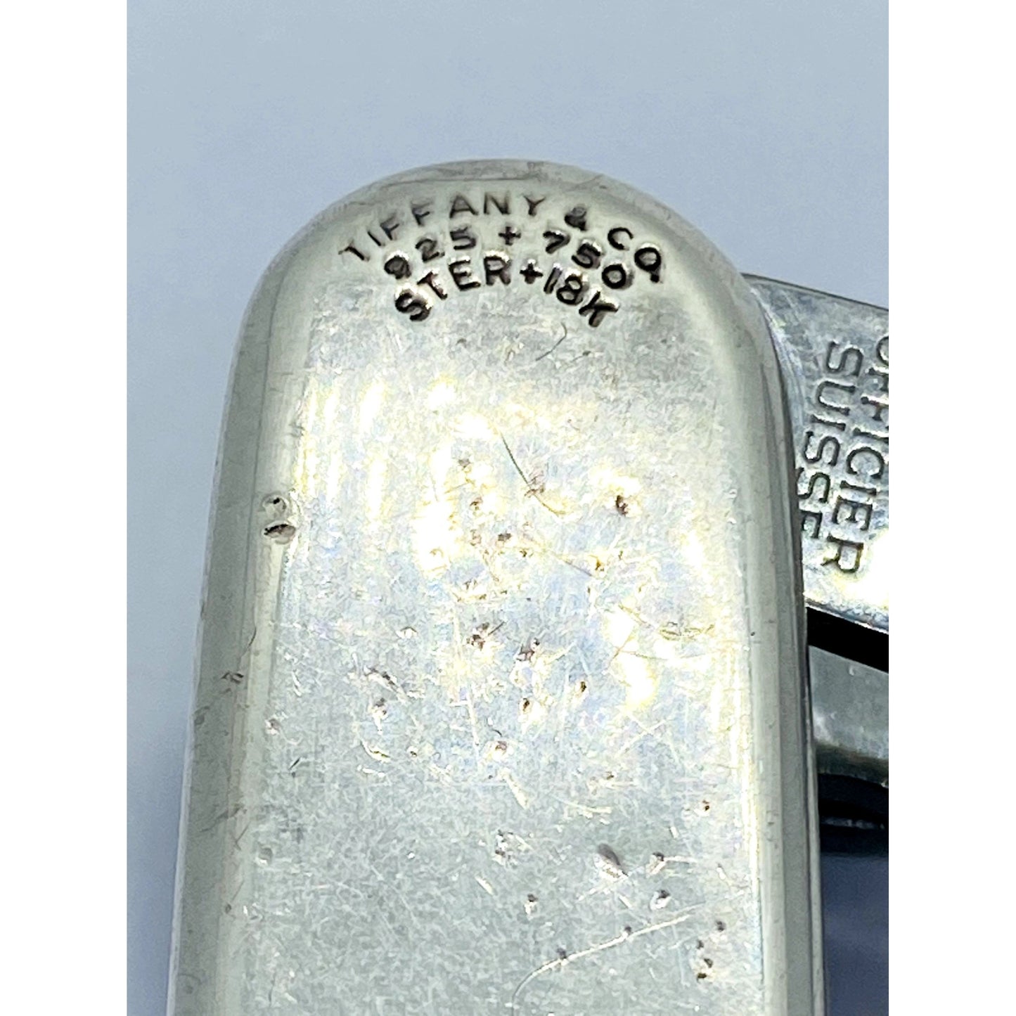 TIFFANY & CO STERLING SILVER 18K & BLUE Victorinox Swiss Army Swiss Champ Knife