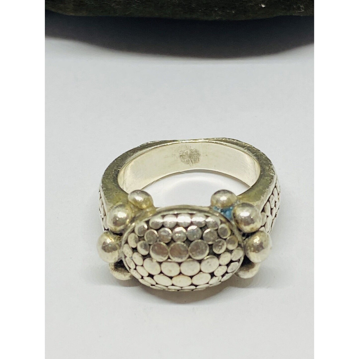 John Hardy Dot Collection Sterling Silver 925 Dome Design Ring Size 6.75