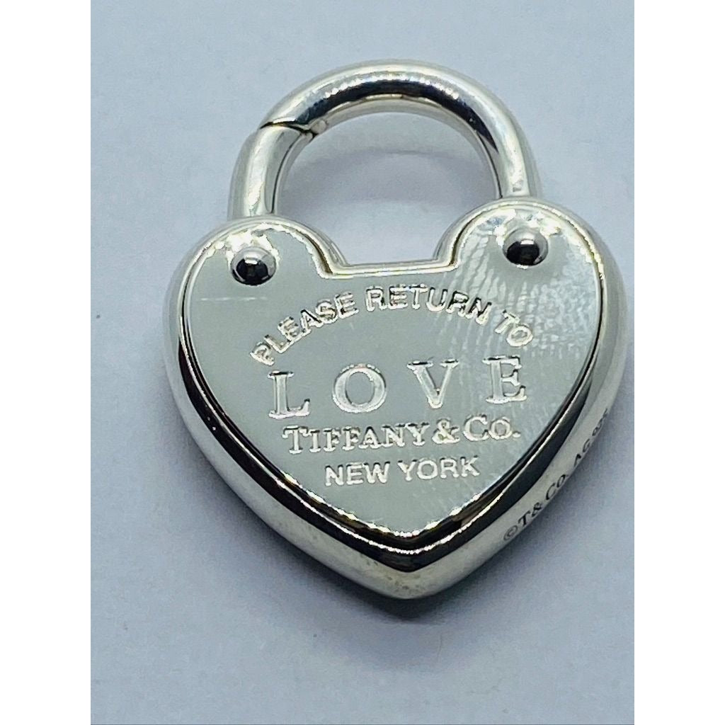 Tiffany & Co. Sterling Silver 'Return To Tiffany LOVE Heart Padlock Pendant