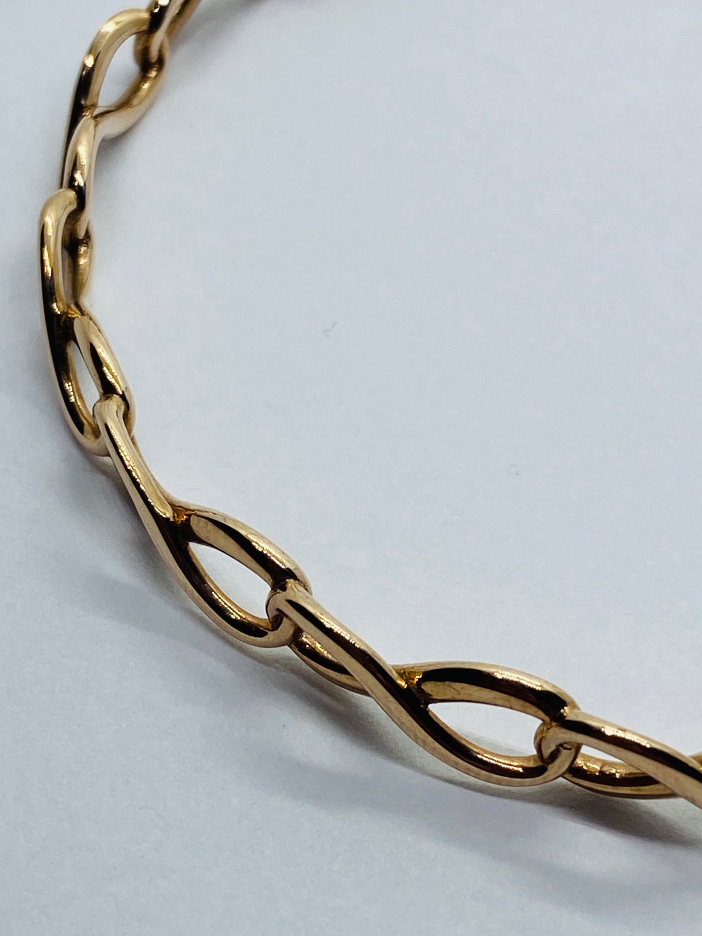 Rare Tiffany & Co Infinity Rubedo Bangle 8" Bracelet w Box/ Pouch 6.5mm Wide
