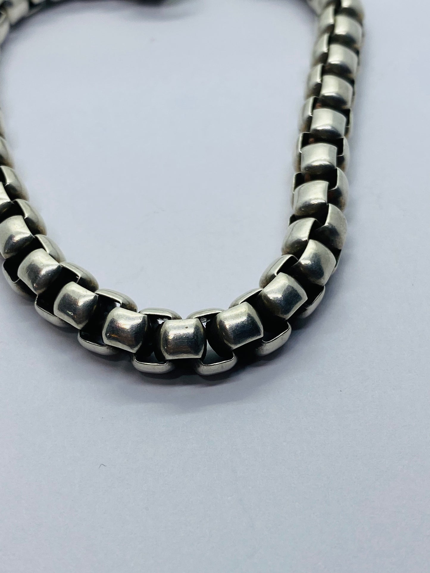 Authentic David Yurman Extra Large 8.75” Box Chain Bracelet 7mm. 50.6 Grams.