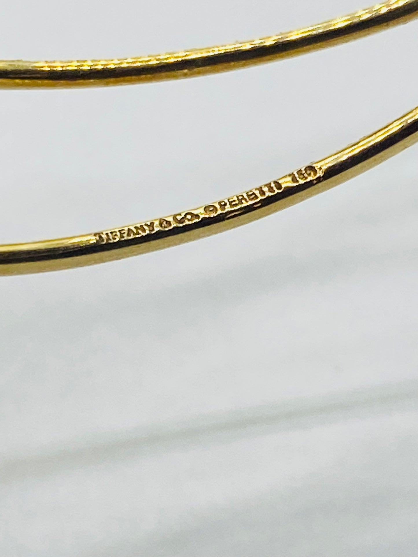 Tiffany & Co 18K Elsa Peretti Wave 5 Row Bangle Bracelet 18.8 Grams
