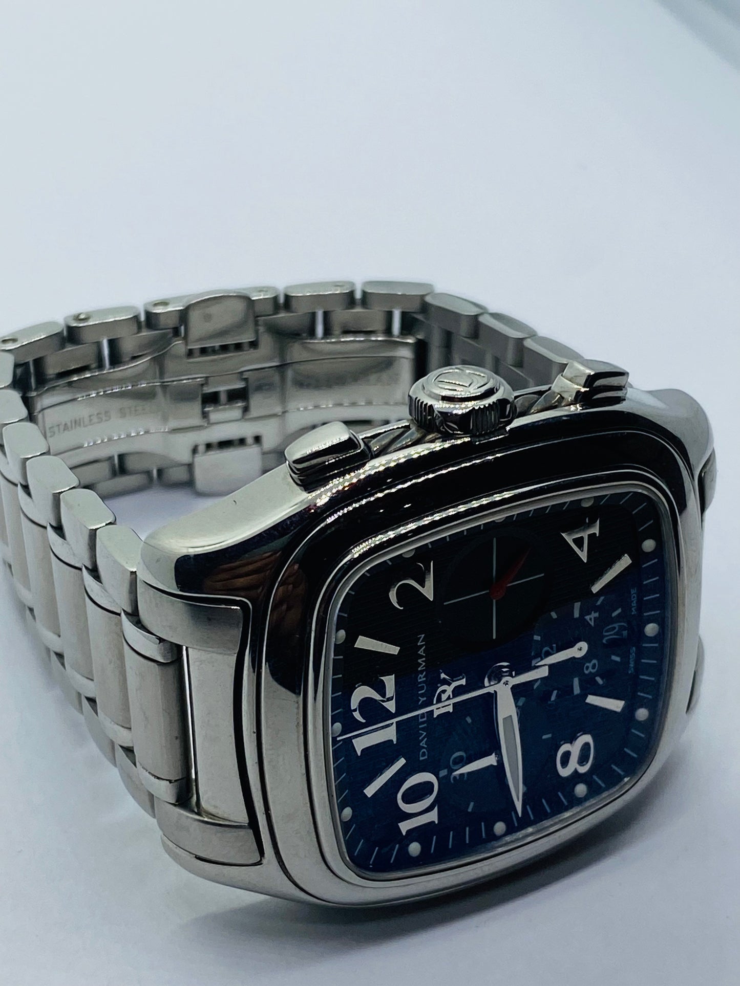 David Yurman Thoroughbred Belmont 41mm T305-CST Automatic Mens Watch 6.5” Wrist
