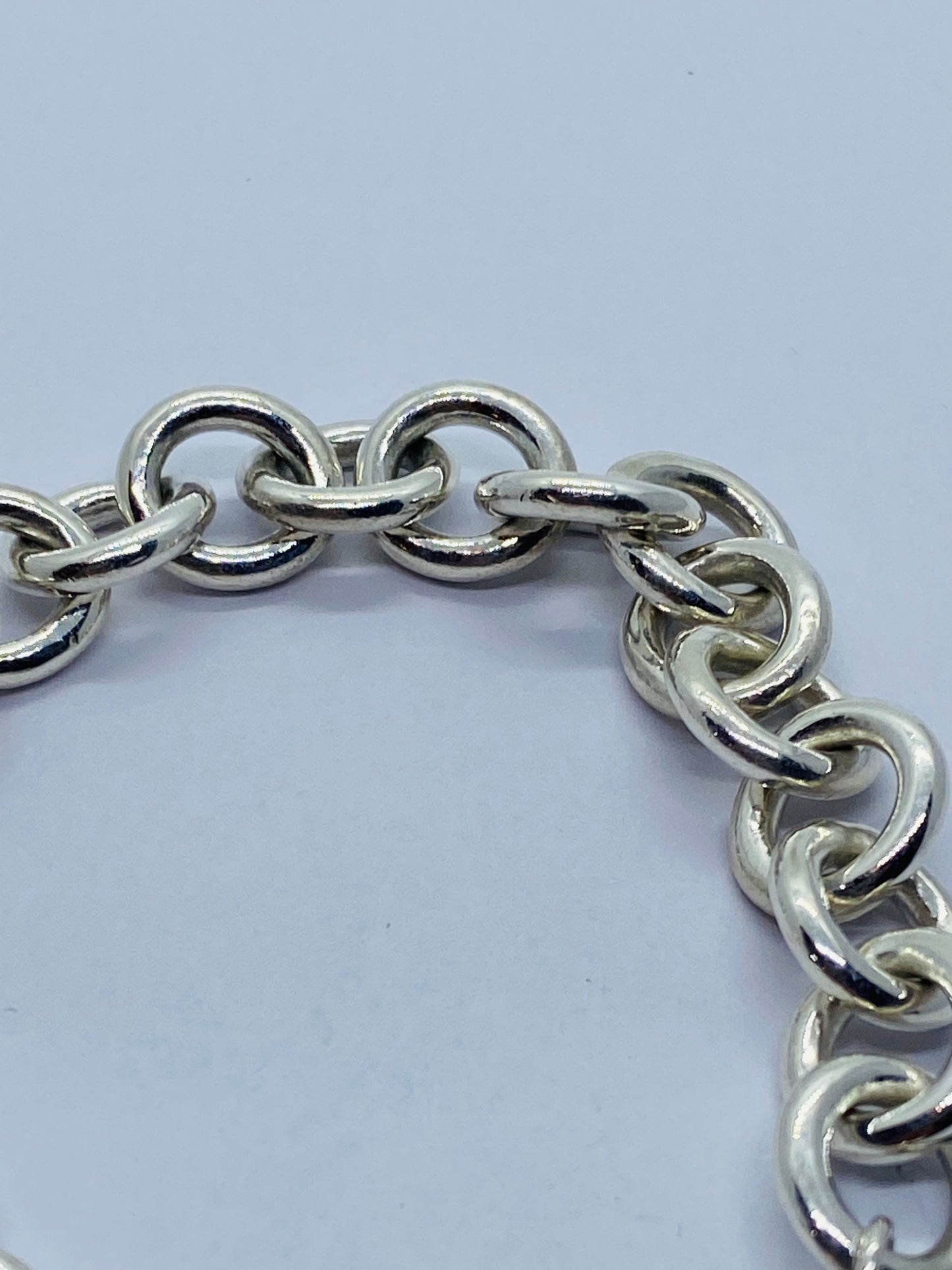 $575 Return To Tiffany & Co 7.5" New Version Toggle Heart Bracelet Silver