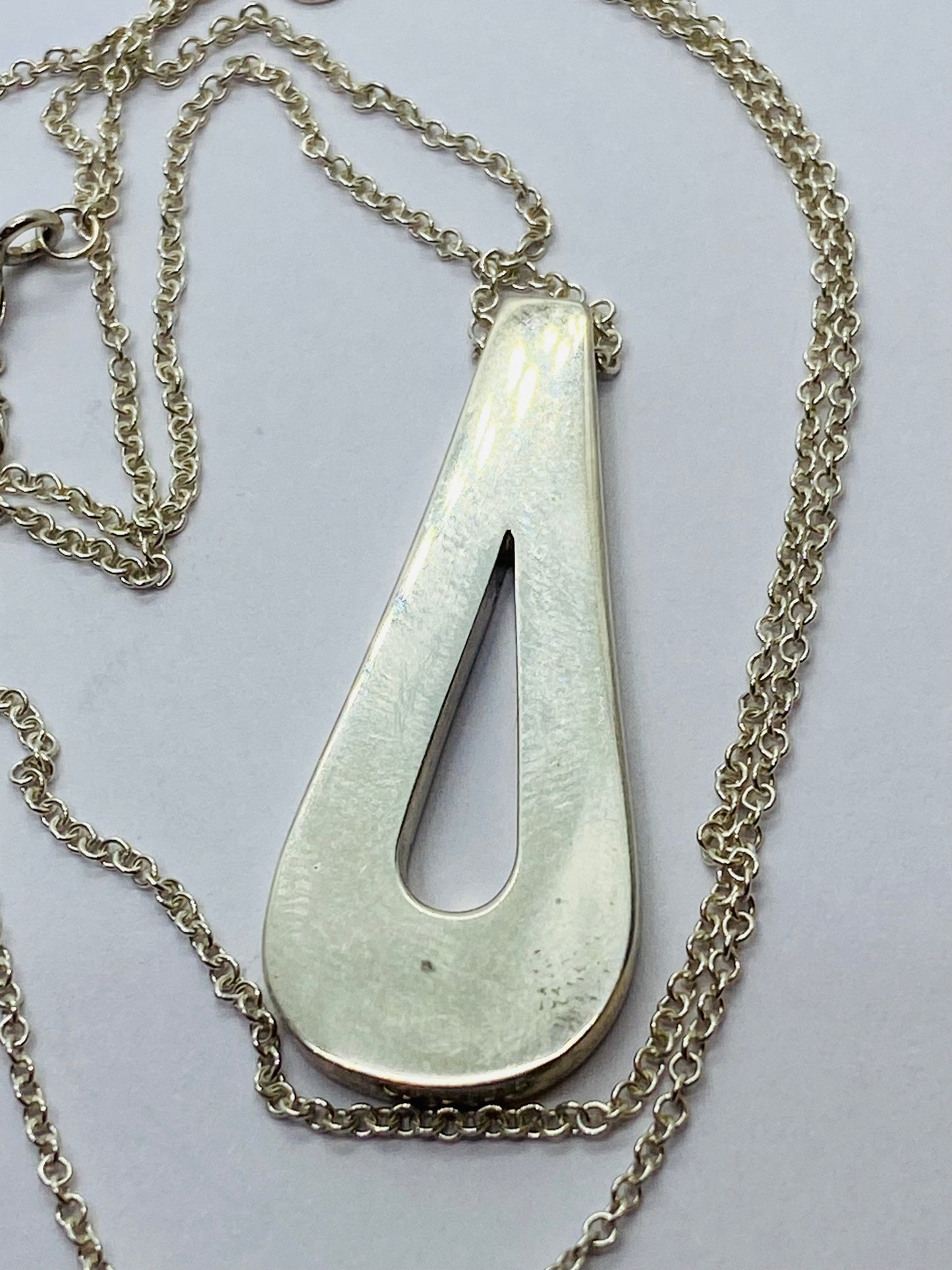 Tiffany & Co. Out of Retirement Small Loop Pendant Sterling Silver 16-18" chain