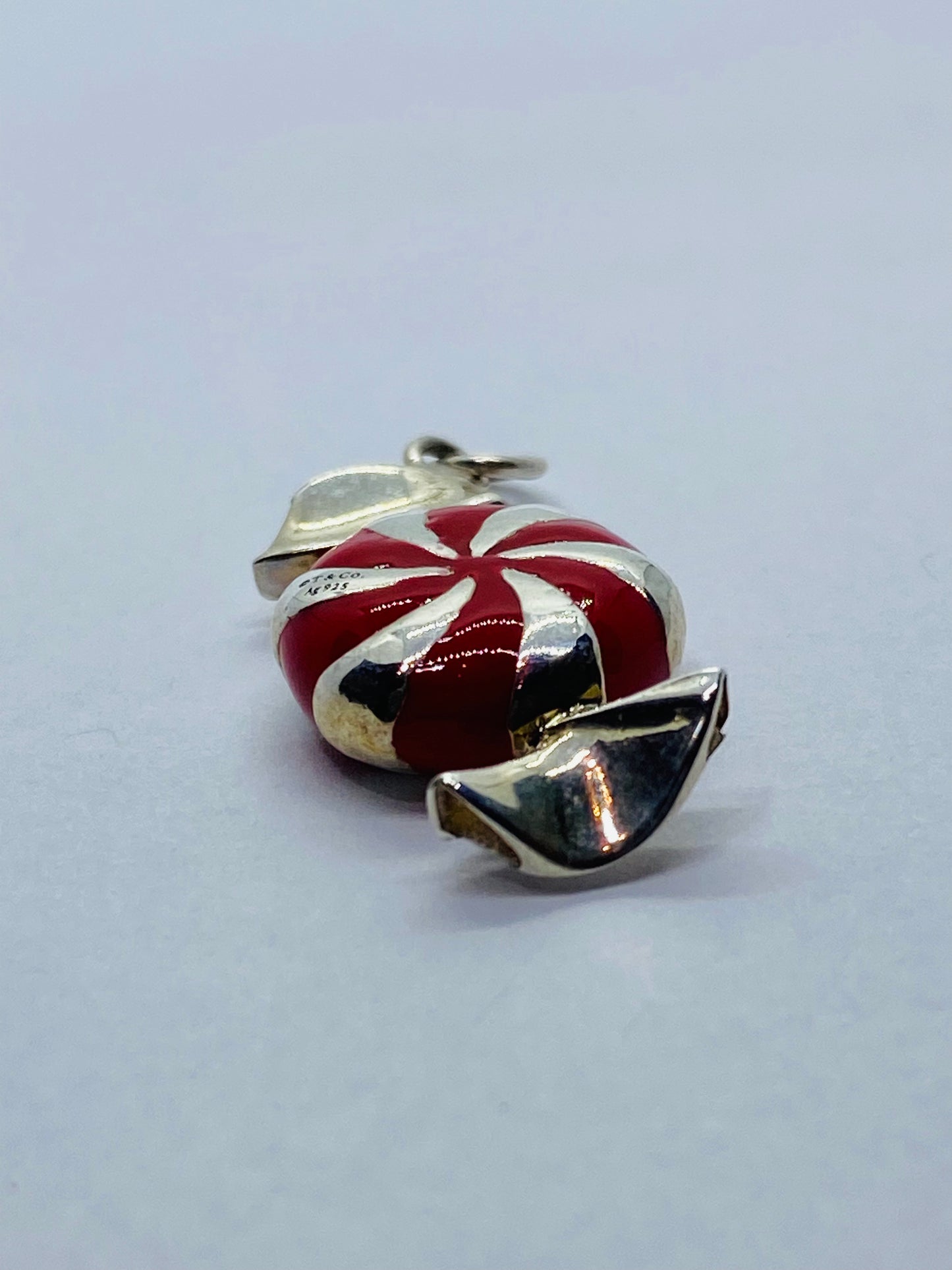 Tiffany & Co BON BON CANDY Mint Charm or Pendant Enamel Sterling Silver 925 READ