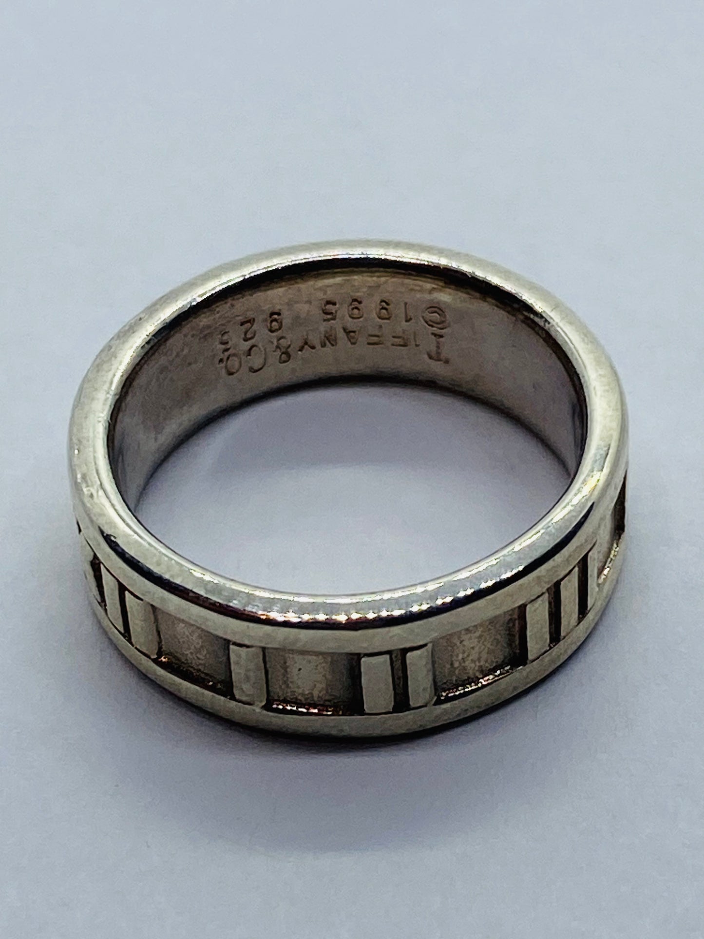 Vtg Authentic Tiffany & Co Sterling Silver 925 Atlas Ring Size 5 1995