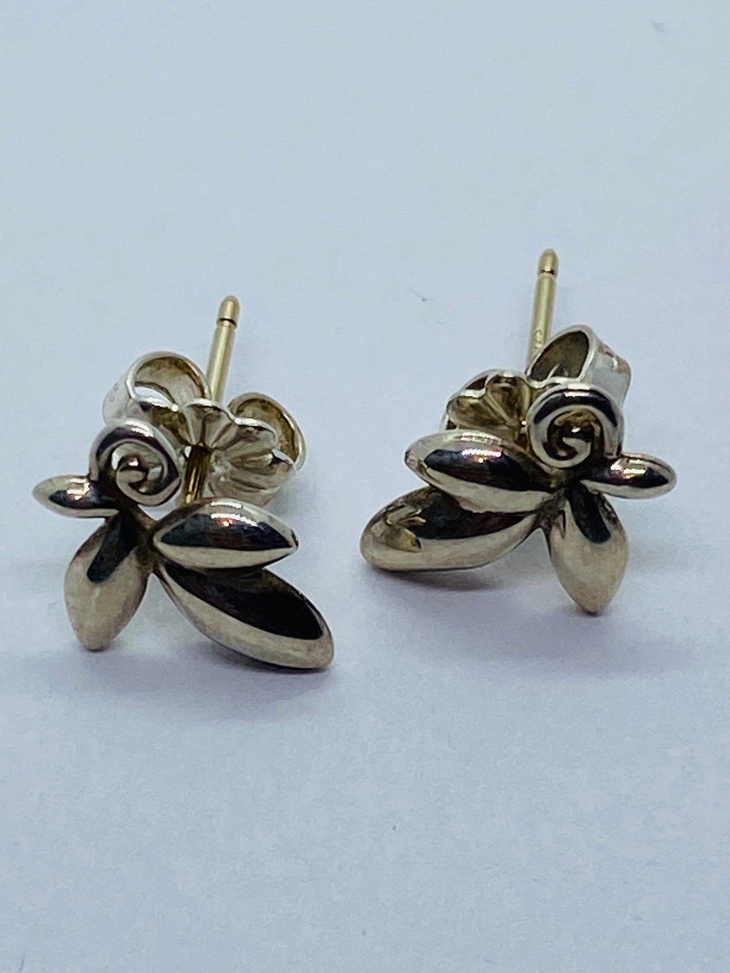 Tiffany & Co. Paloma Picasso Olive Leaf Stud Earrings Silver 925 Mint