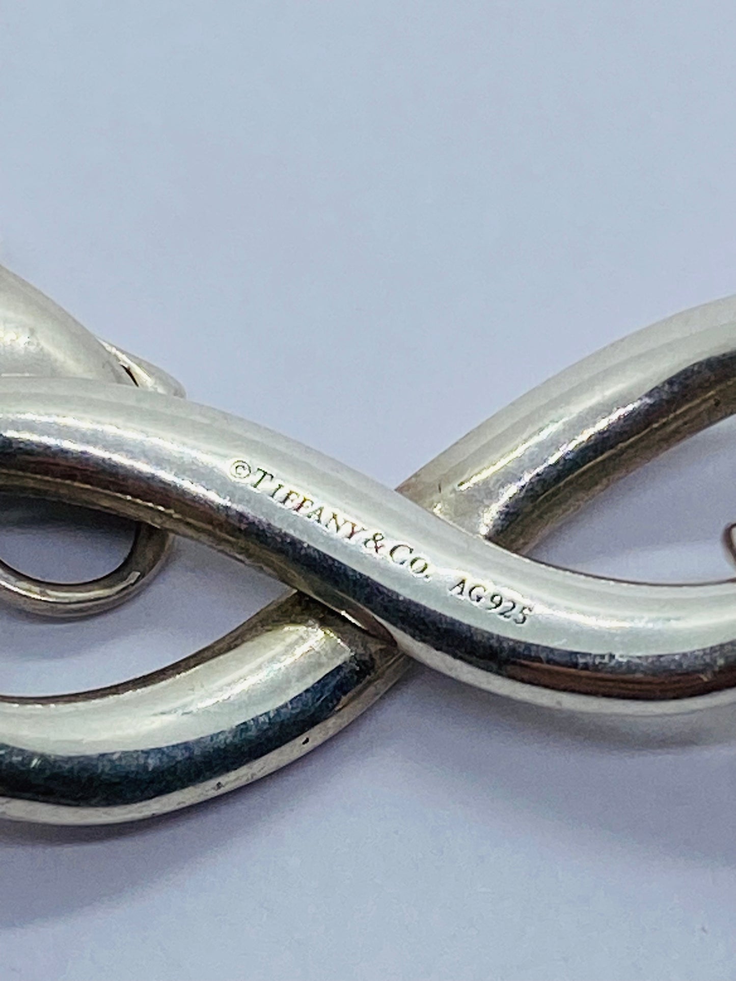 AUTHENTIC TIFFANY & CO INFINITY LINK BRACELET 7.75” STERLING SILVER 925 CHUNKY