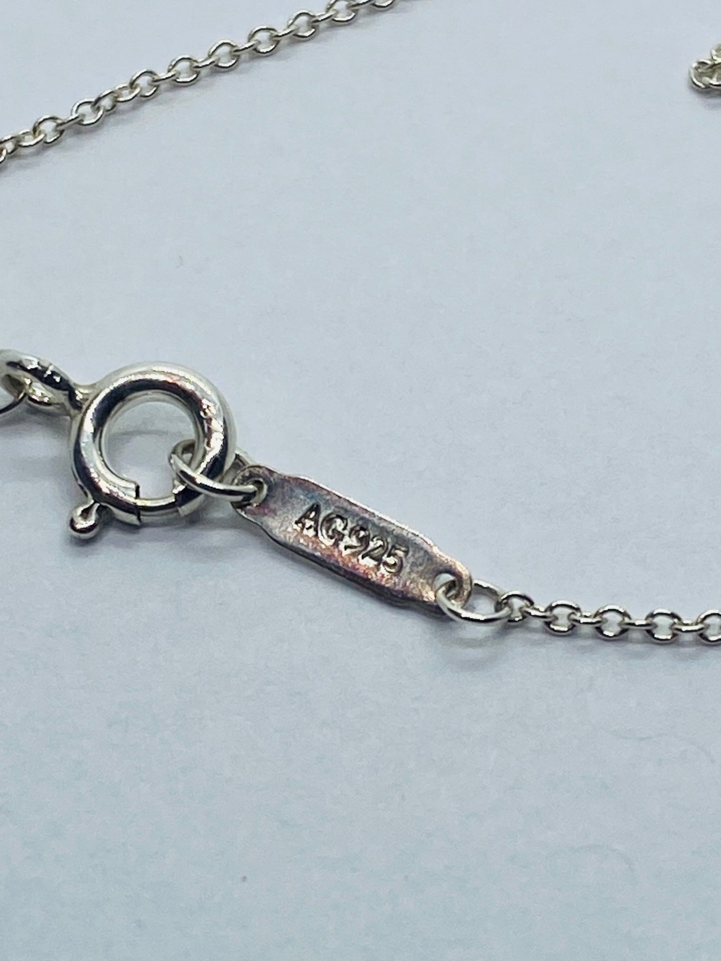 Tiffany & Co Sterling Silver Open Heart Clasp Pendant 26x23mm 16” Necklace Read!