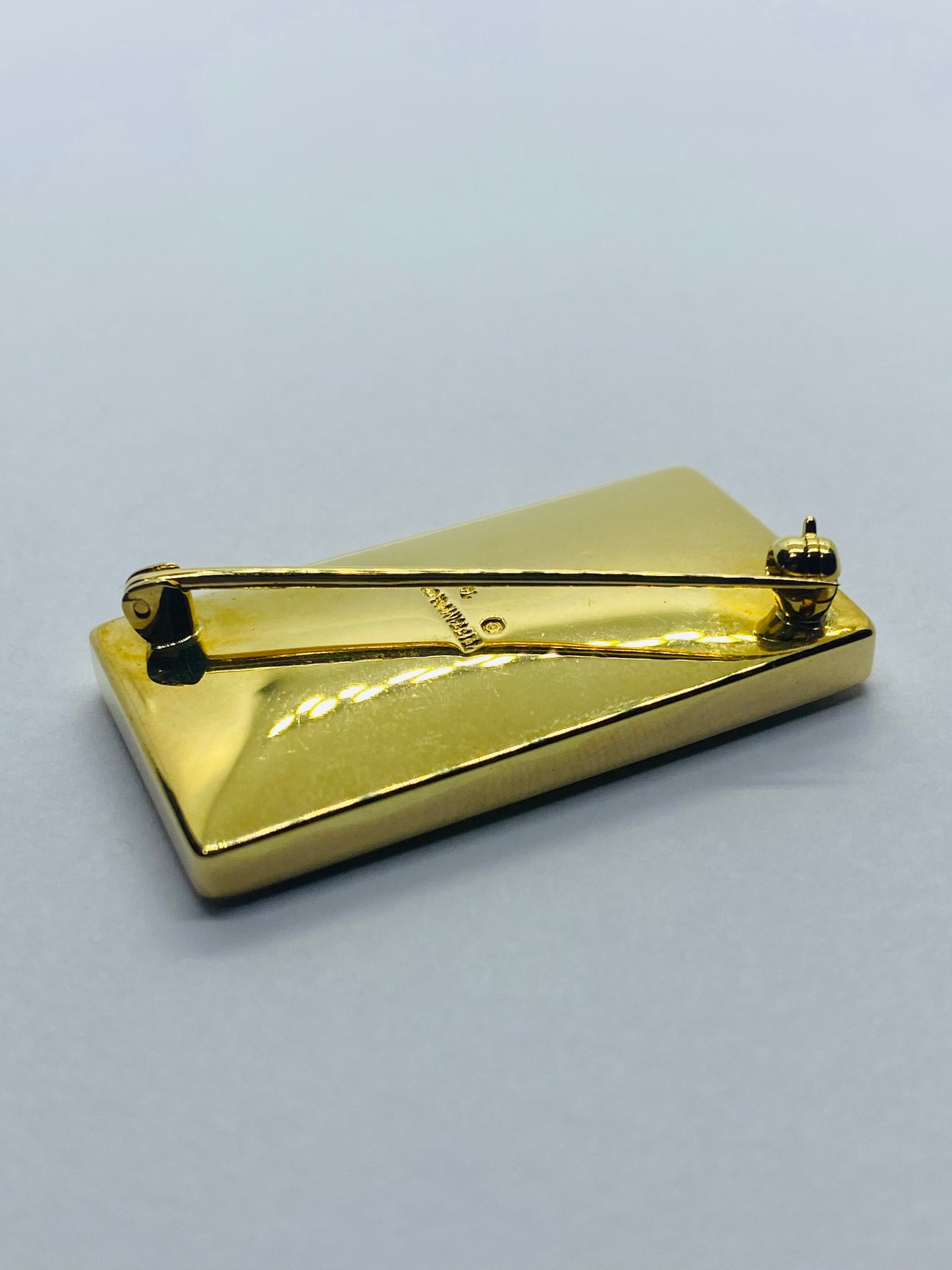 Angela Cummings Tiffany & Co Domino Mother Of Pearl 18K Yellow Gold Brooch