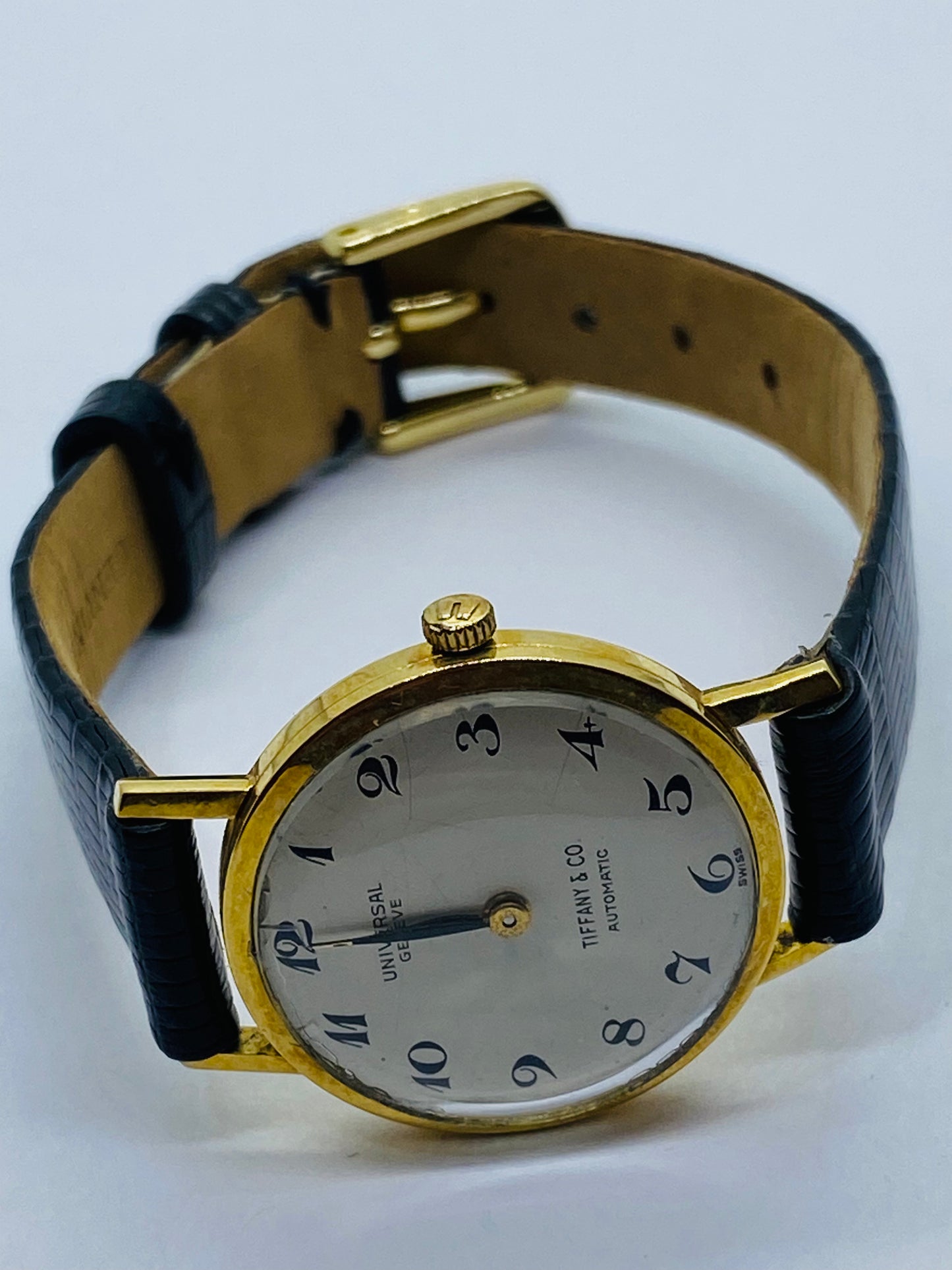 Universal Geneve Tiffany & Co 18K Yellow Gold Watch Automatic NOT RUNNING