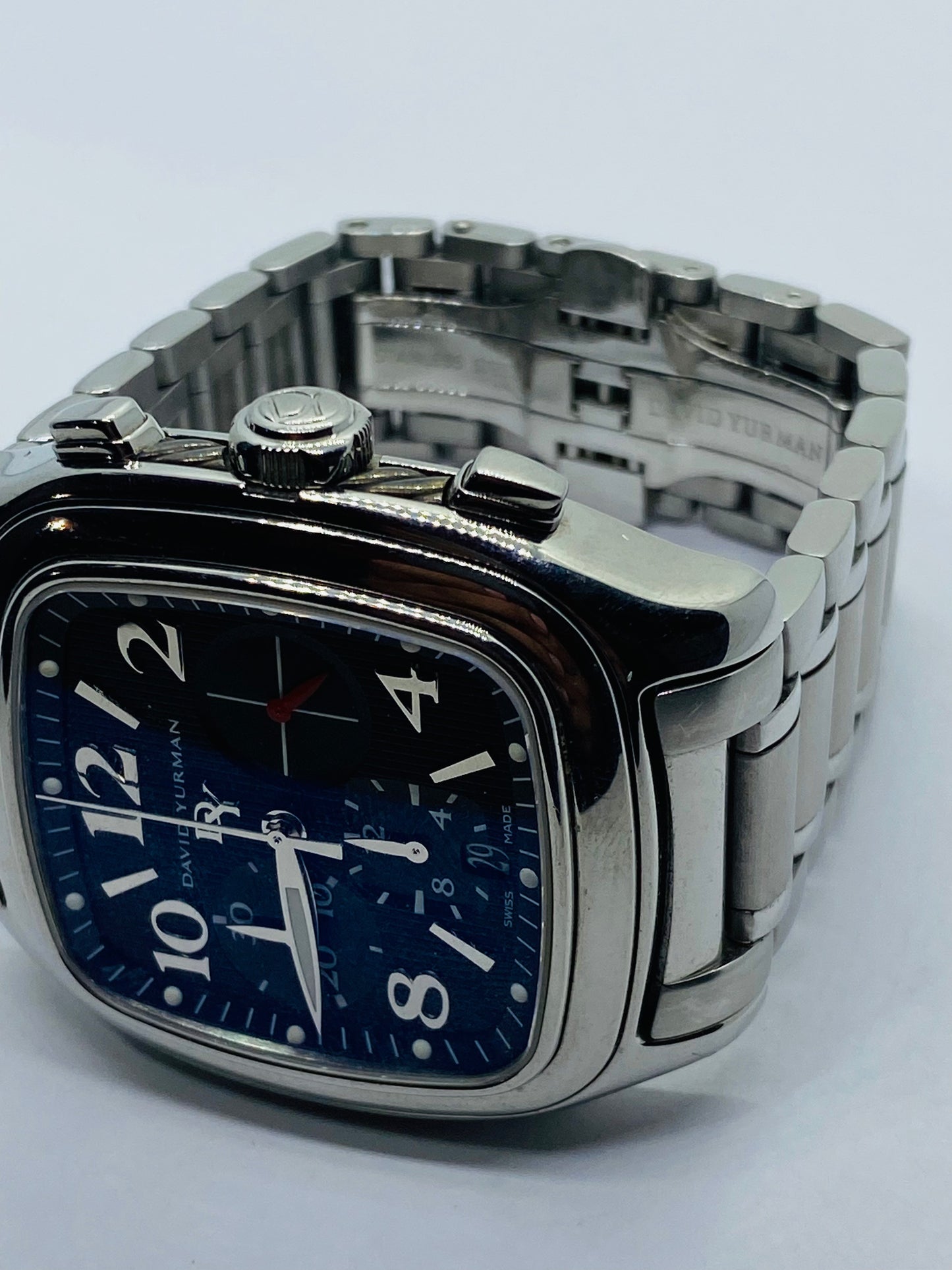David Yurman Thoroughbred Belmont 41mm T305-CST Automatic Mens Watch 6.5” Wrist