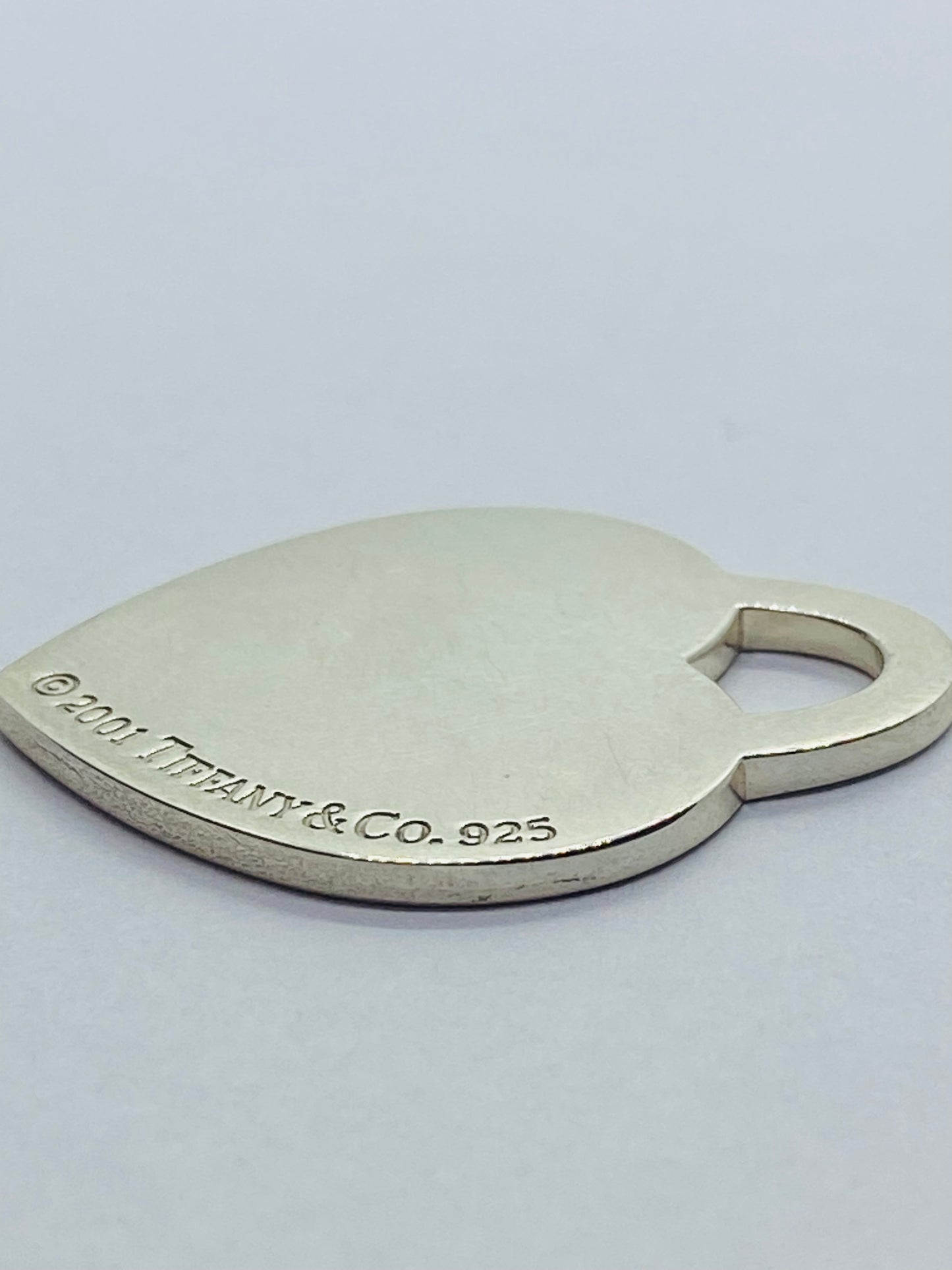 Tiffany & Co. Extra Large Heart Charm Jumbo Tag Pendant, Sterling Silver 31x26MM